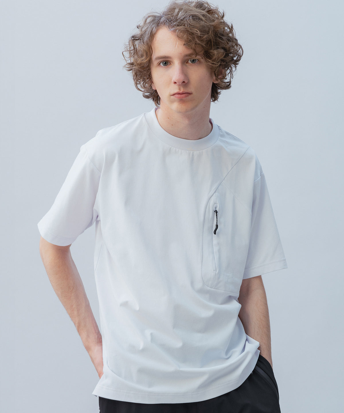 HIDDEN ZIP POCKET SHORT SLEEVE TEE / コンシールファスナーポケット ショートスリーブTシャツ