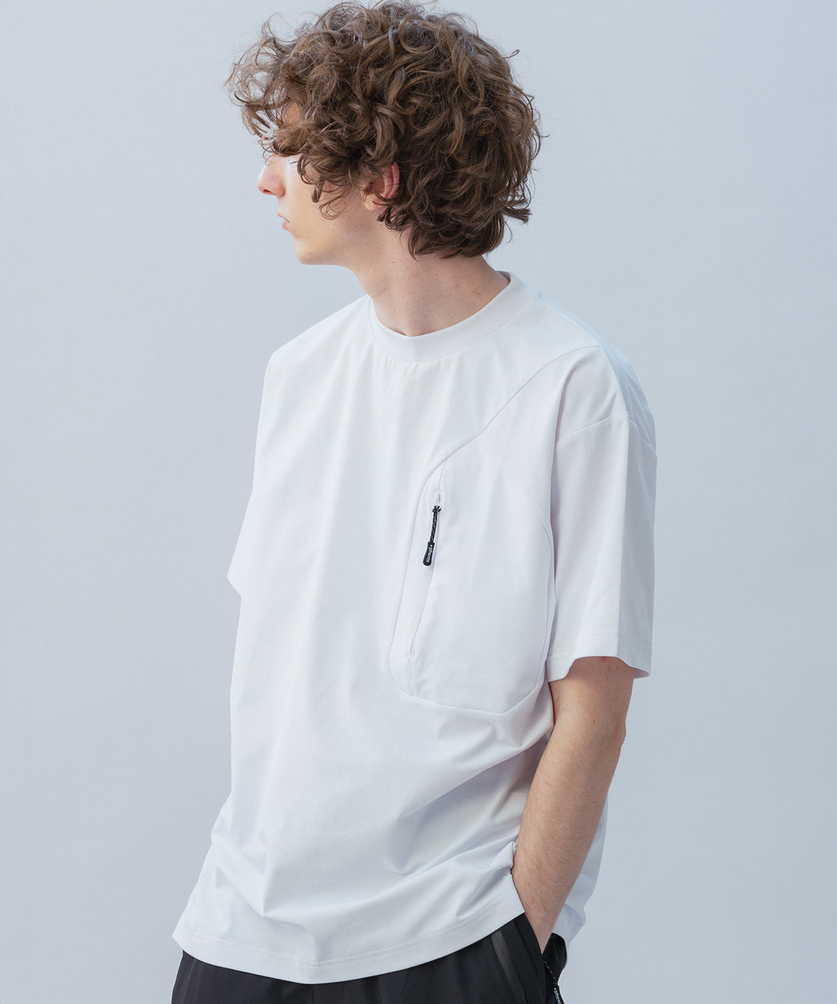 HIDDEN ZIP POCKET SHORT SLEEVE TEE / コンシールファスナーポケット ショートスリーブTシャツ