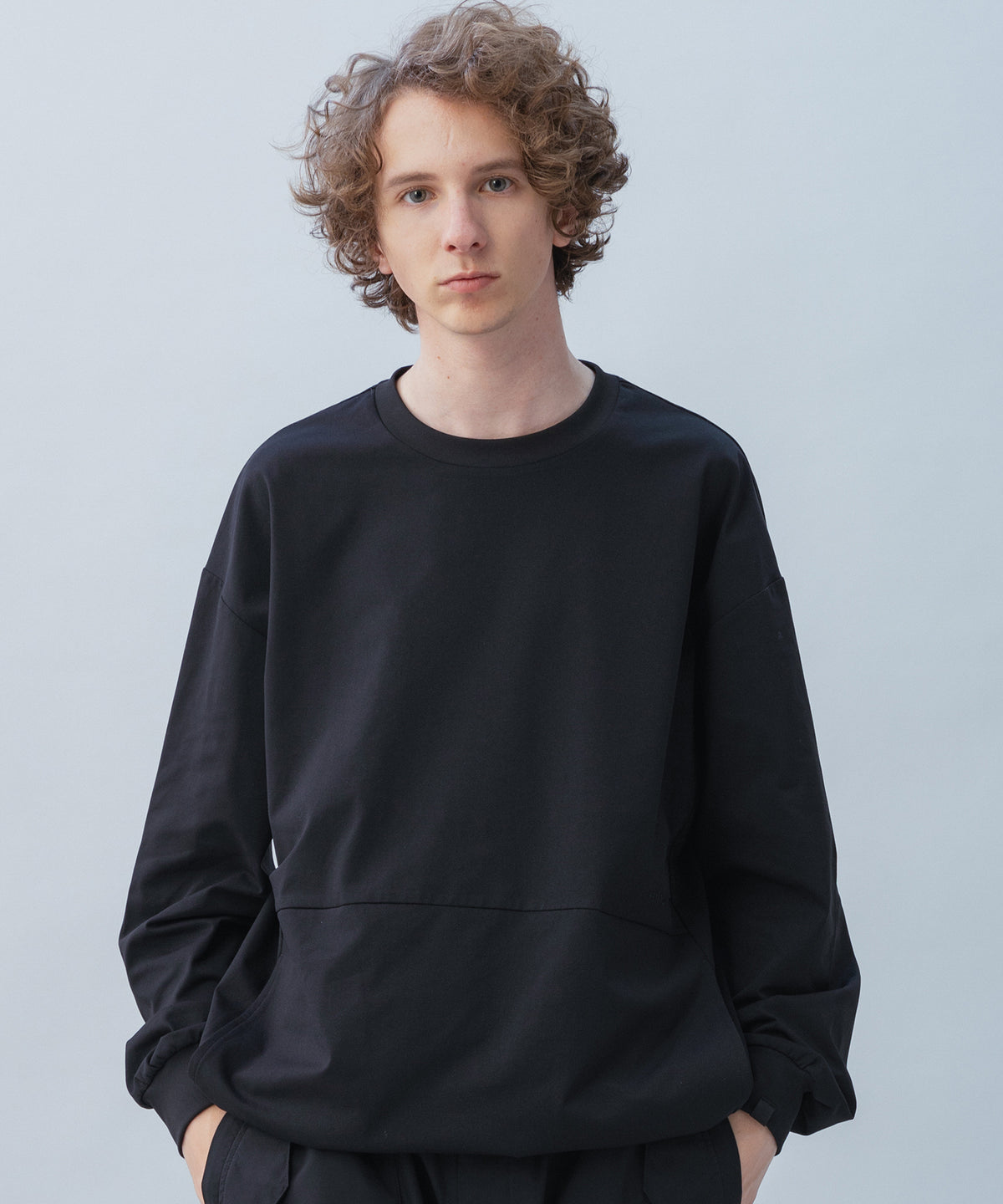 DRAWSTRING LONG SLEEVE TEE / ドローストリングロングスリーブTシャツ