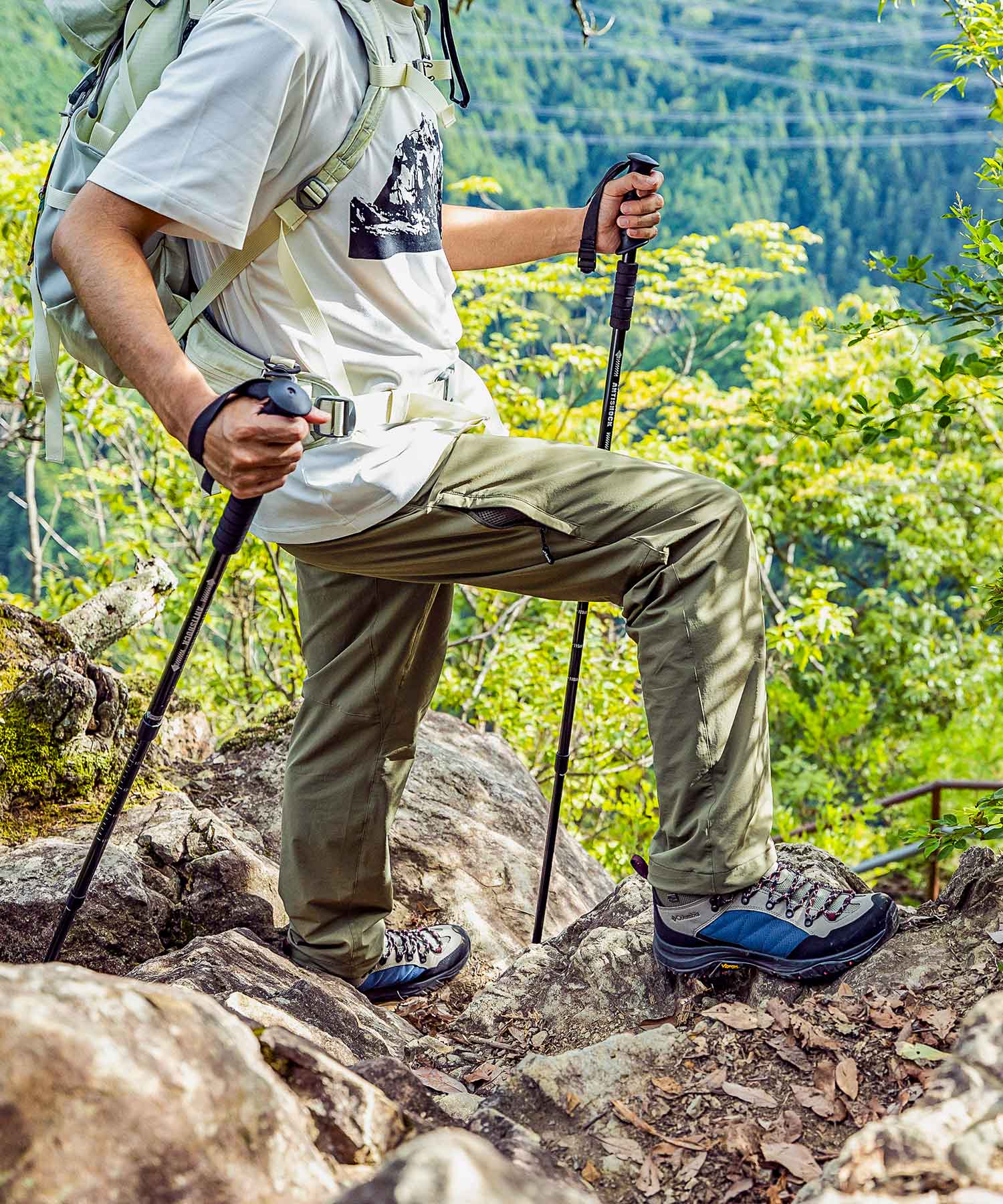 【MENS】メンズAlertPants(アラートパンツ) スタンダードフィット トレッキングパンツ アウトドア ハイキング 登山 ストレッチ 撥水 美脚/phenix outdoor(フェニックスアウトドア)