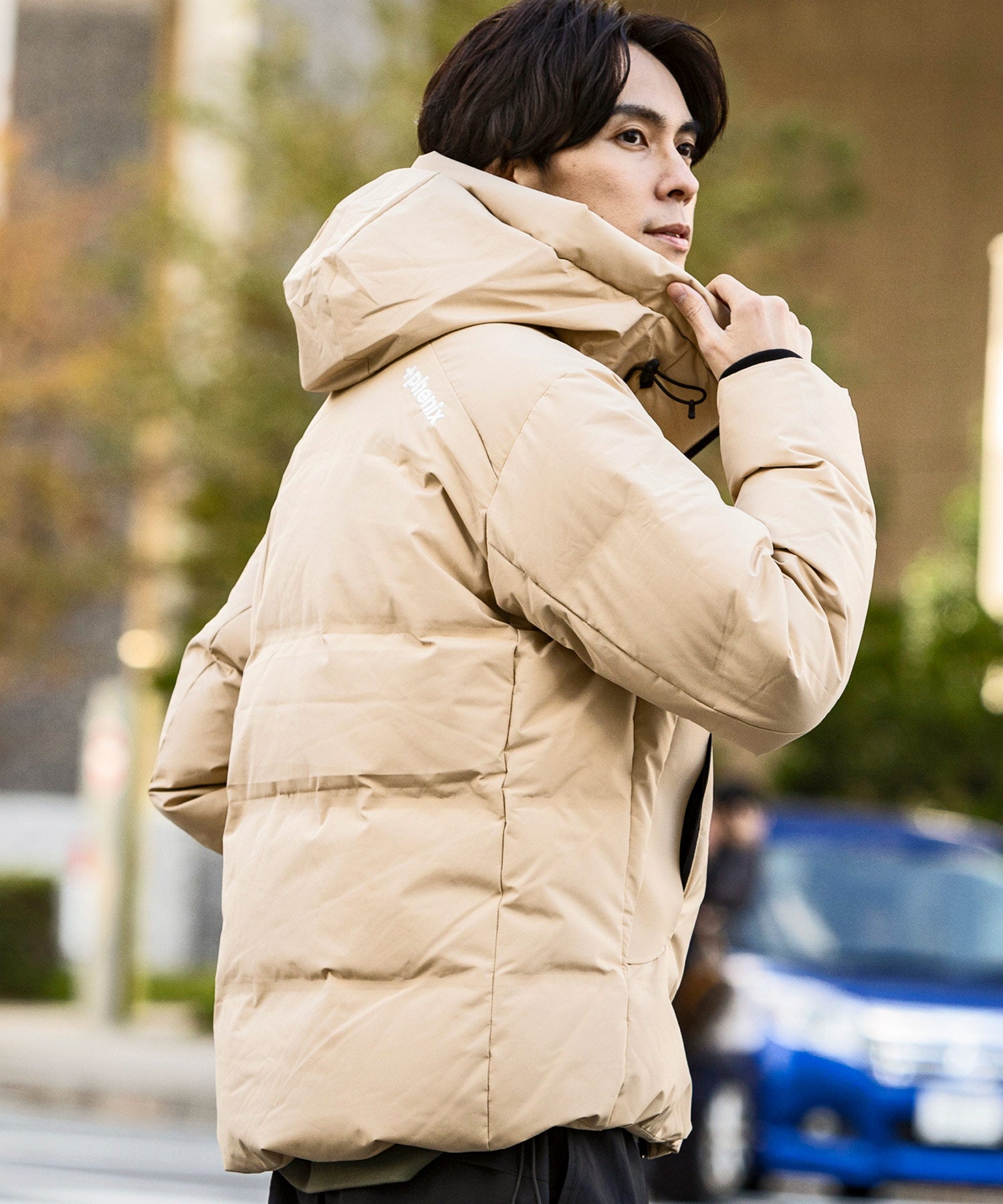 【MENS】FUSED QUILTING DOWN JACKET ヒューズド キルティング ダウンジャケット ウィンドストッパー / WINDSTOPPER(R) プロダクト by GORE TEX LABS +phenix(プラスフェニックス)