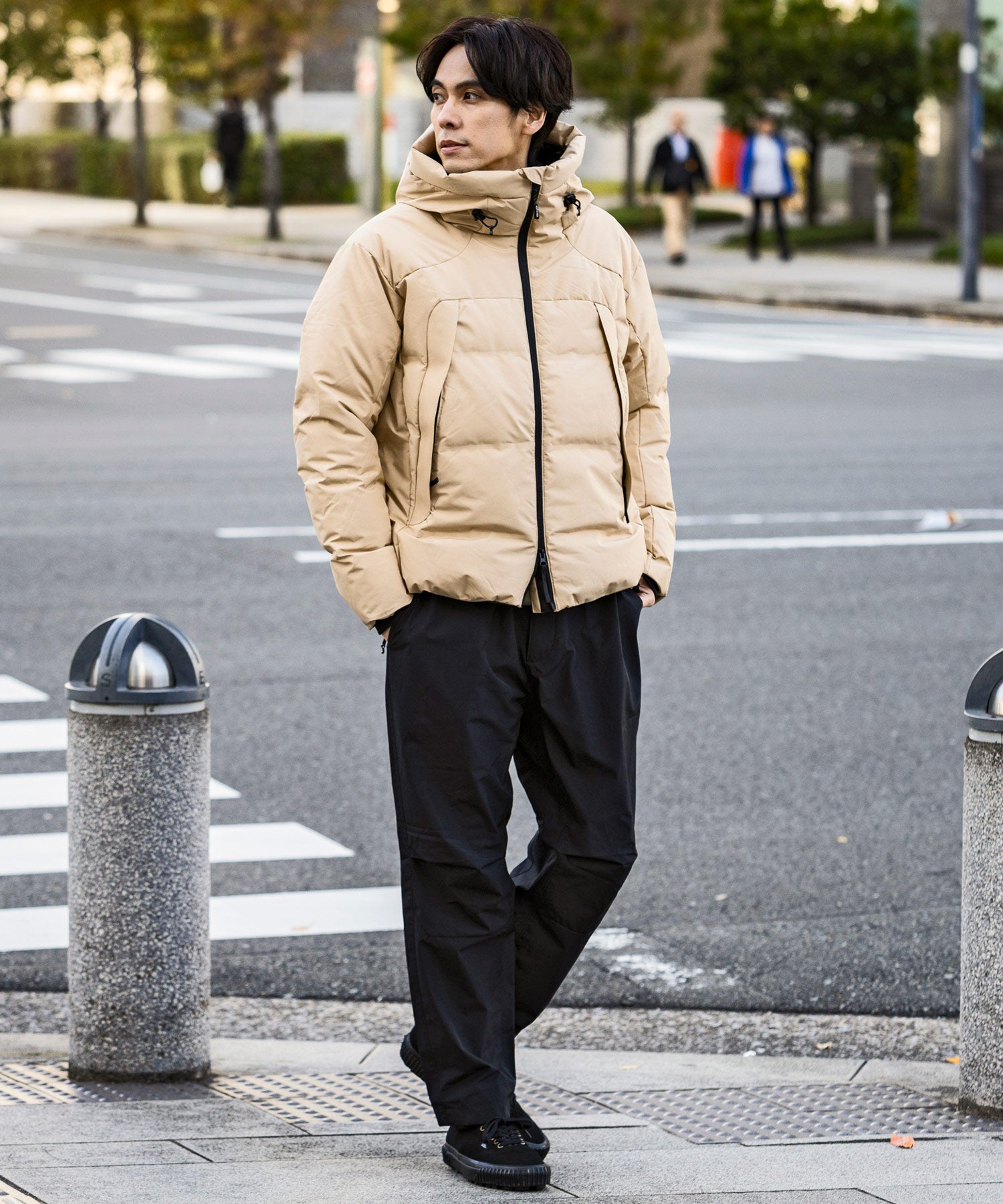 【MENS】FUSED QUILTING DOWN JACKET ヒューズド キルティング ダウンジャケット ウィンドストッパー / WINDSTOPPER(R) プロダクト by GORE TEX LABS +phenix(プラスフェニックス)