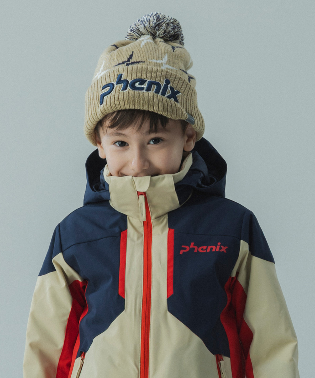 【KIDS/JUNIOR】Cross Pattern Knit Cap / クロスパターンニットキャップ / phenix スキーウェア 26AW