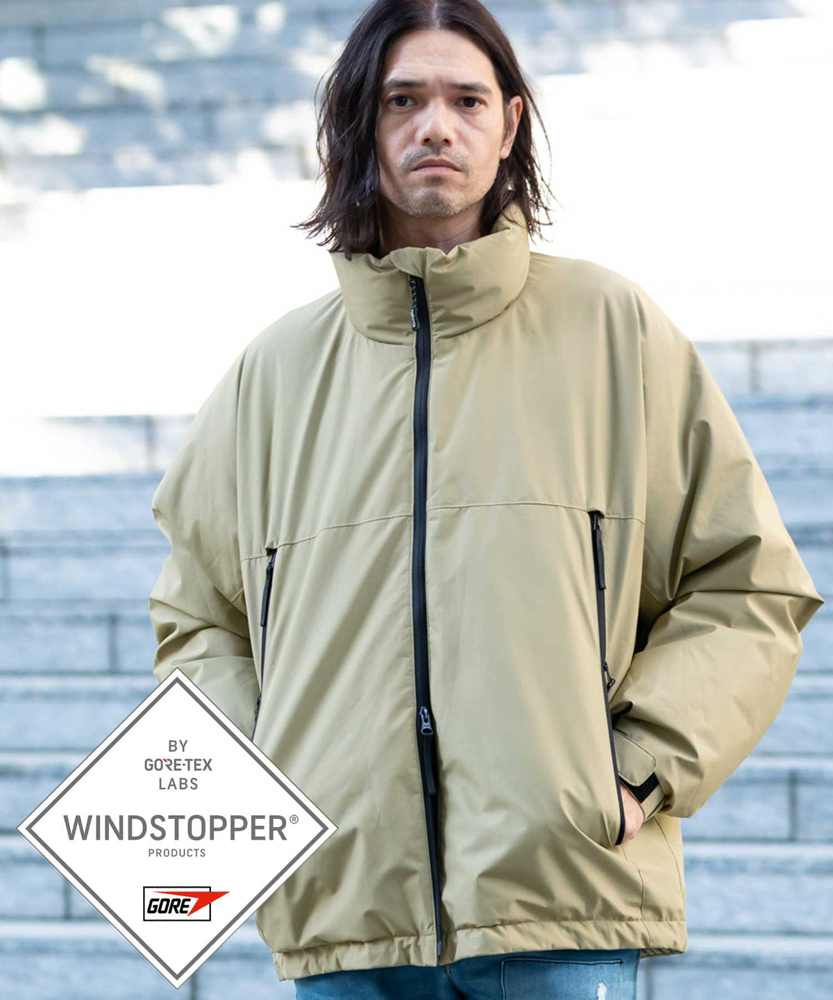 【MENS】ゴアテックスダウンジャケット GORE DOWN L-7 JACKET /  WINDSTOPPER(R) プロダクト by GORE TEX LABS ゴアテックスウェア テックウェア アーバンアウトドア 高機能ウェア +phenix(プラスフェニックス)