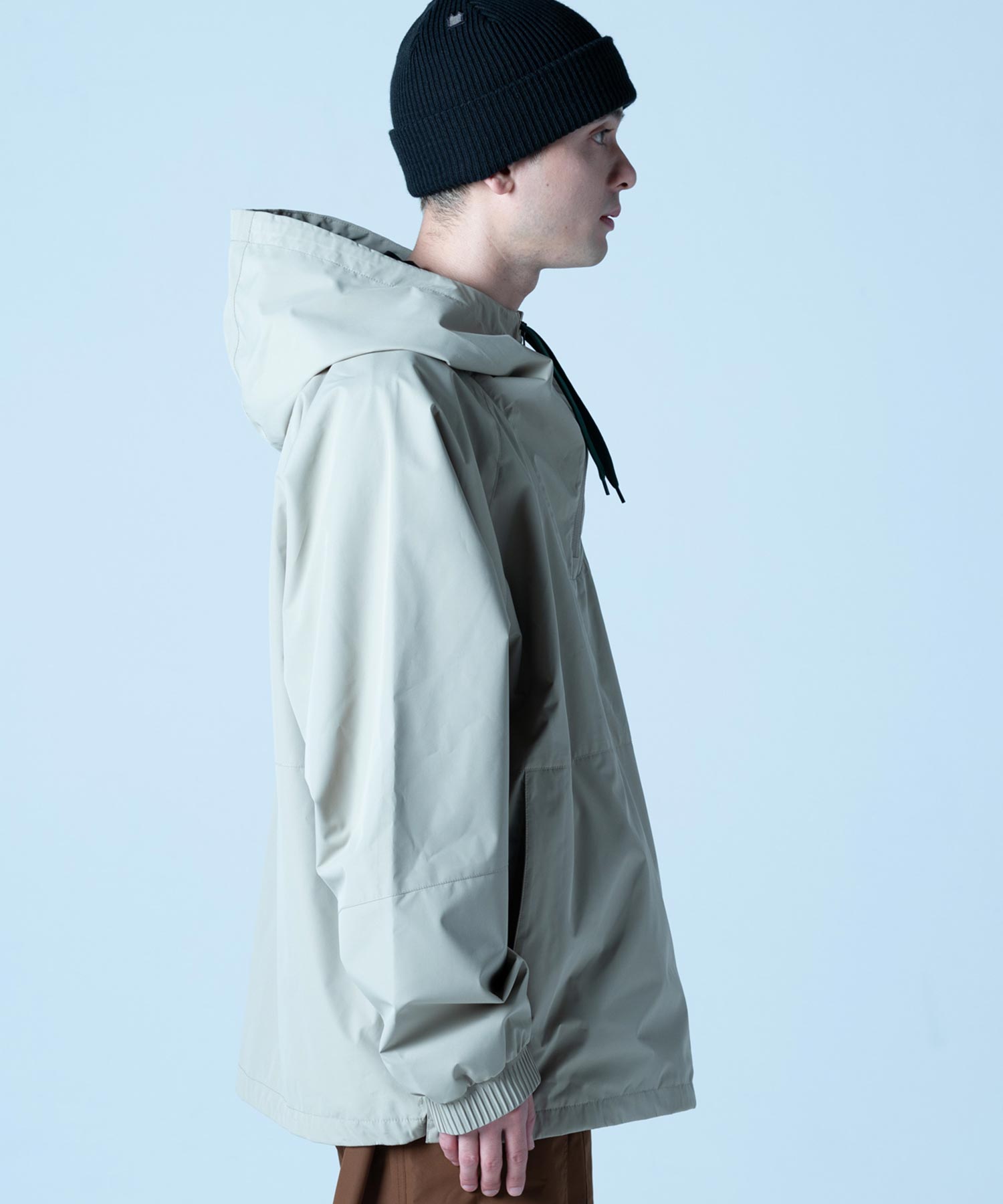 【MENS】プルオーバーアノラックジャケット VINTAGE ANORACK PULLOVER JACKET スノーボード・スキーウェア タウンウェア ベージュ