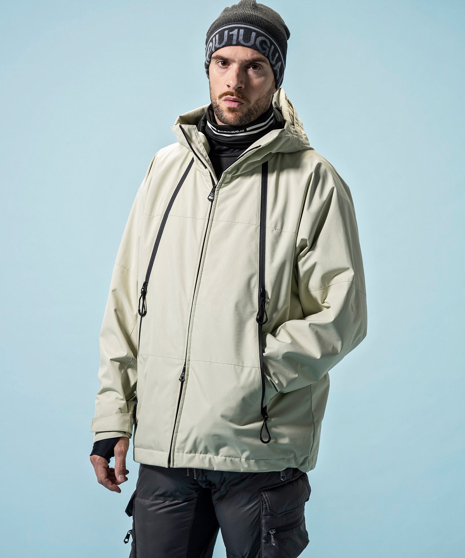 【MENS】GTX HOODED LAYER SNOW JACKET フーデッドレイヤースノージャケット / WINDSTOPPER(R) プロダクト by GORE-TEX LABS /ウィンドストッパー/ゴアテックス/1PIU1UGUALE3 RELAX × +phenix(ウノピゥウノウグァーレトレ リラックス)