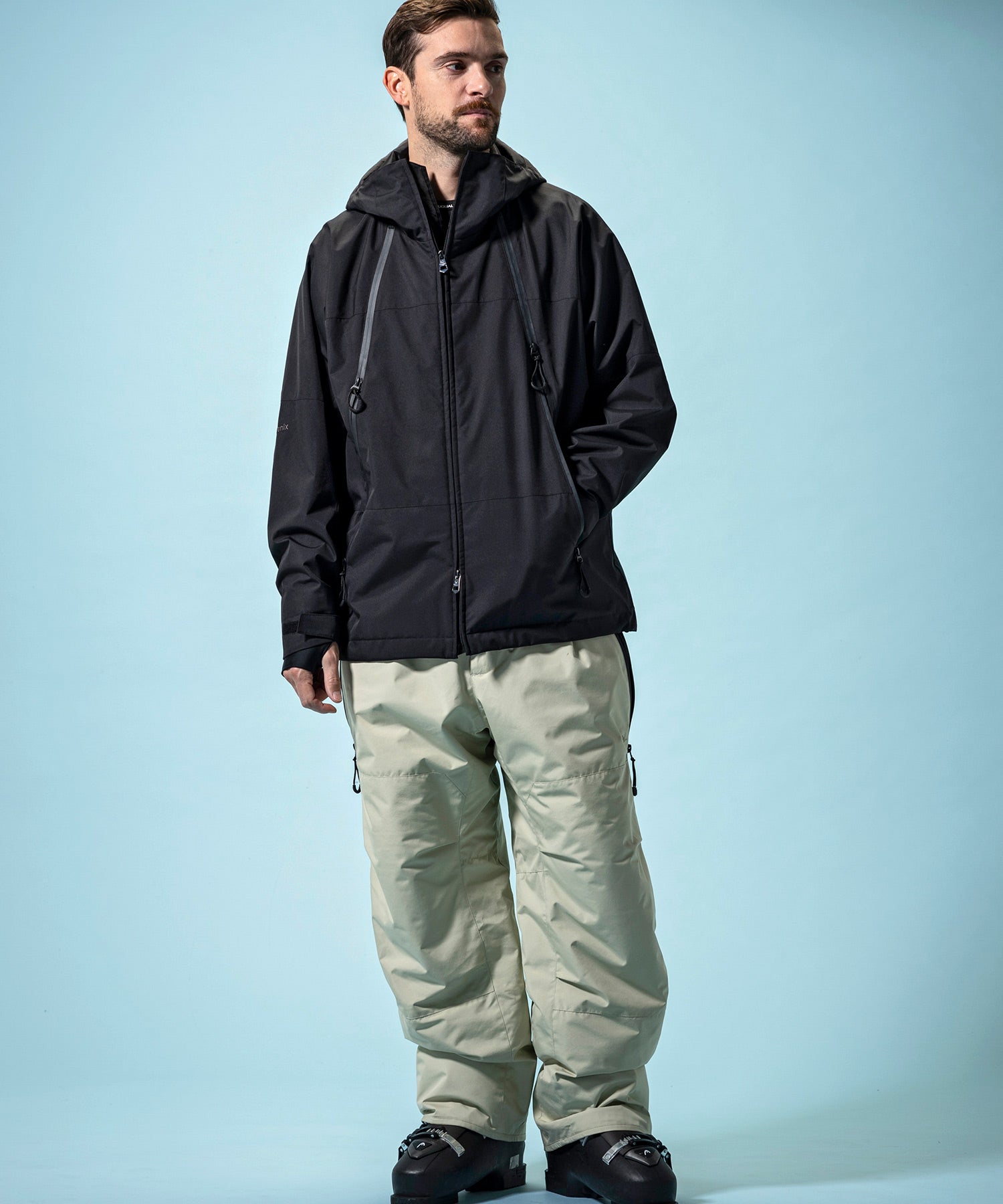 【MENS】GTX SNOW PANTS スノーパンツ / WINDSTOPPER(R) プロダクト by GORE-TEX LABS /ウィンドストッパー/ゴアテックス/1PIU1UGUALE3 RELAX × +phenix(ウノピゥウノウグァーレトレ リラックス)