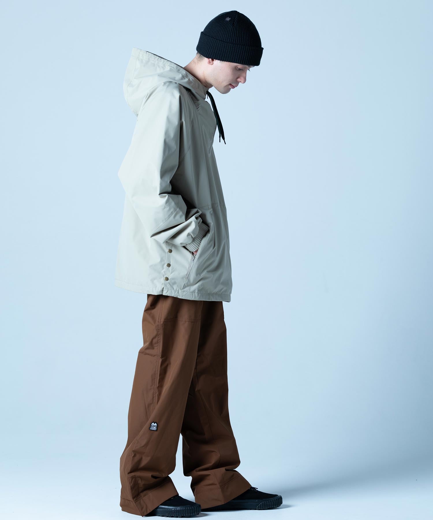 【MENS】プルオーバーアノラックジャケット VINTAGE ANORACK PULLOVER JACKET スノーボード・スキーウェア タウンウェア ベージュ