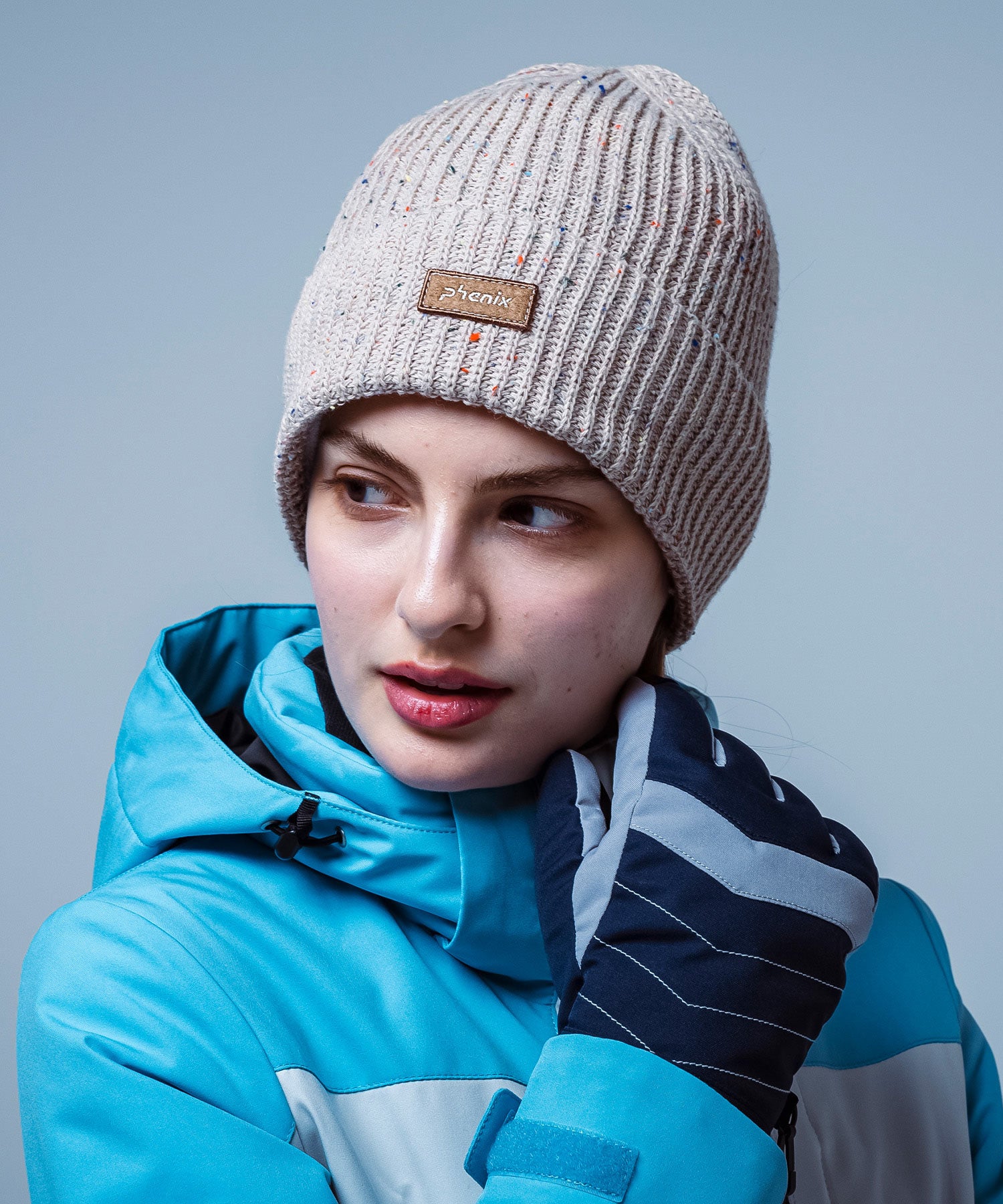 【WOMENS】 Mix Nep Watch Hat ミックスネップニットハット /phenixスキーウェア 25AW