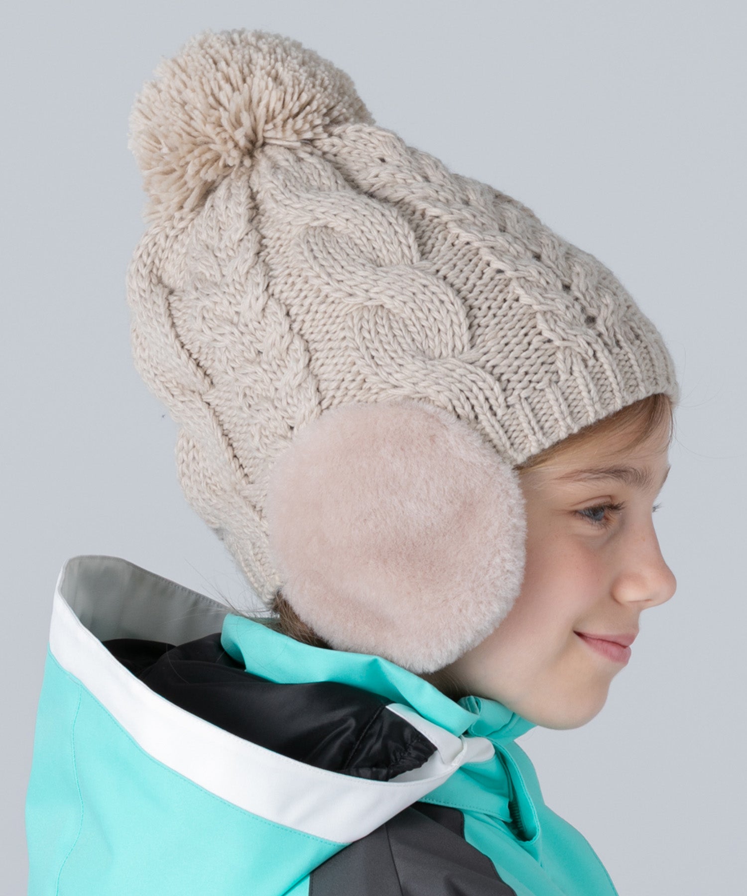 【KIDS/JUNIOR】Low Gauge Earflap Watch Hat ローゲージイヤーフラップニットハット /phenixスキーウェア 25AW