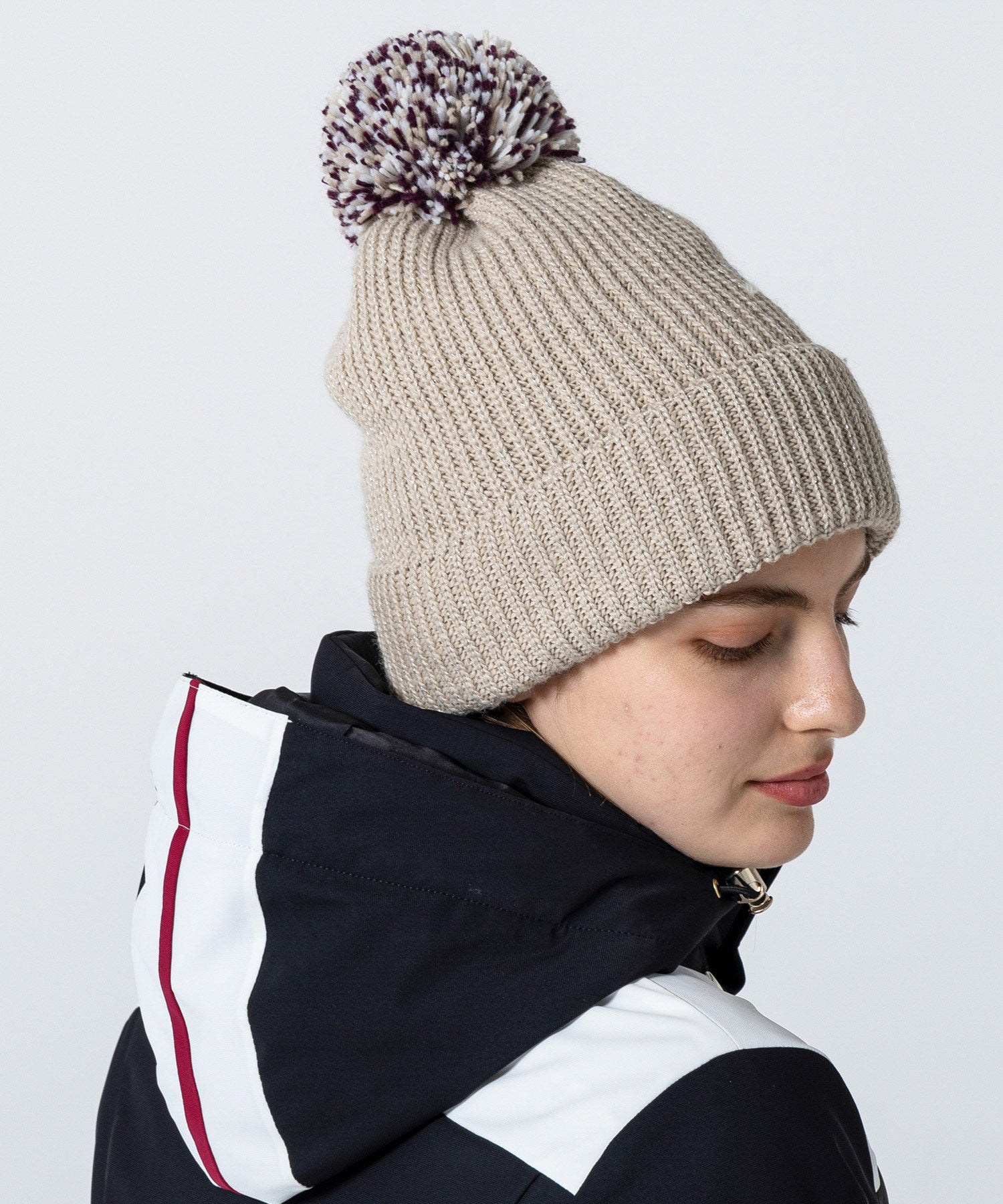 【WOMENS】 Mix Pompon Bright Watch Hat ミックスポンポンブライトニットハット /phenixスキーウェア 25AW