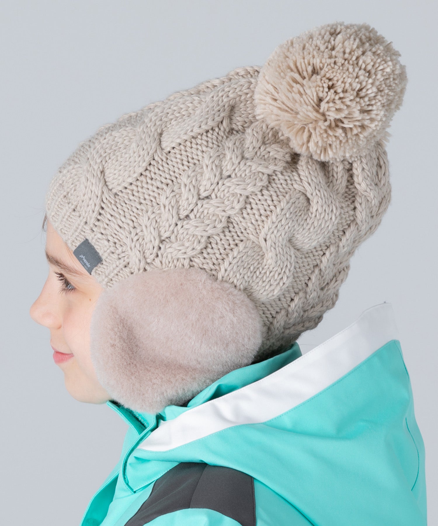 【KIDS/JUNIOR】Low Gauge Earflap Watch Hat ローゲージイヤーフラップニットハット /phenixスキーウェア 25AW