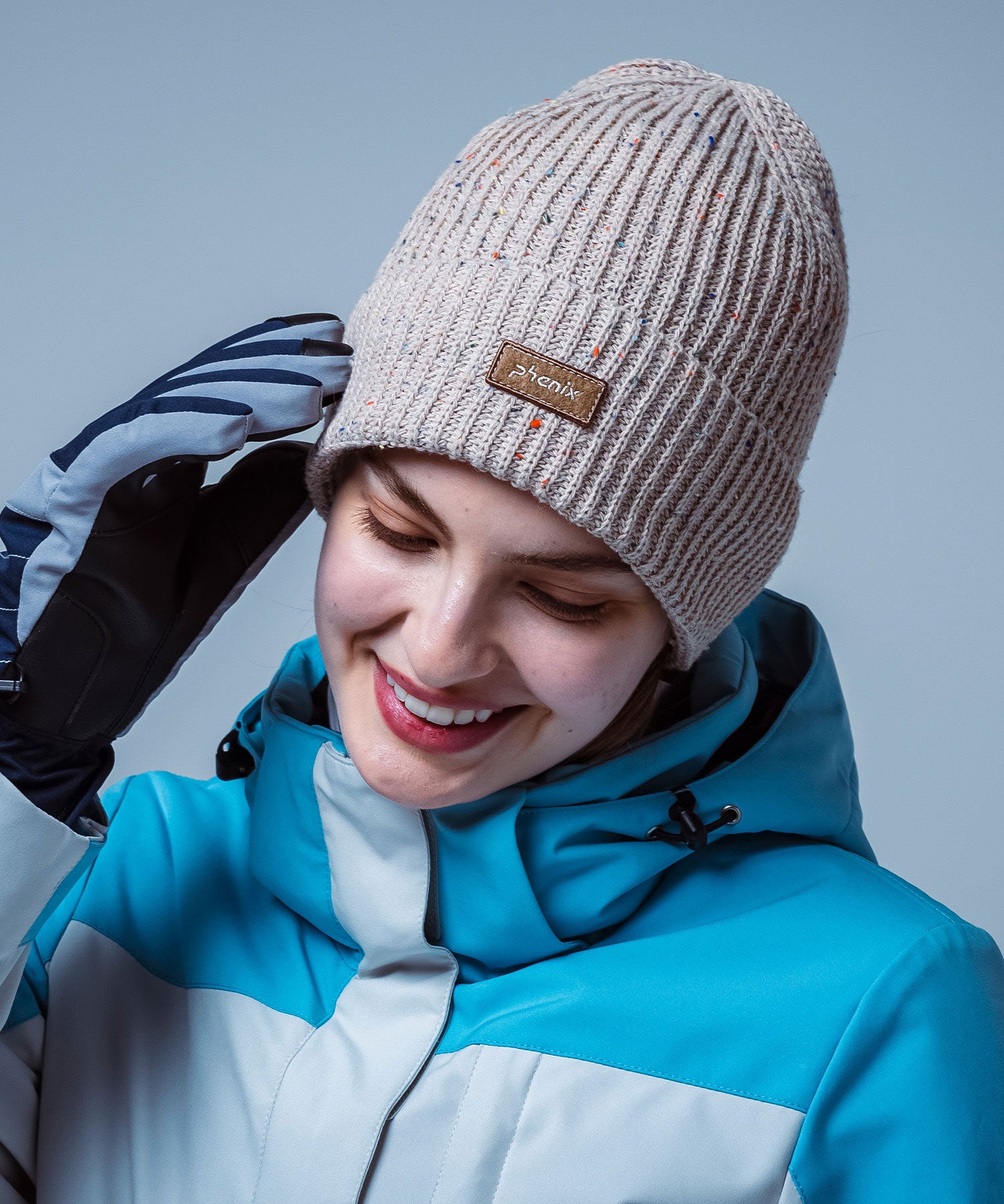 【WOMENS】 Mix Nep Watch Hat ミックスネップニットハット /phenixスキーウェア 25AW