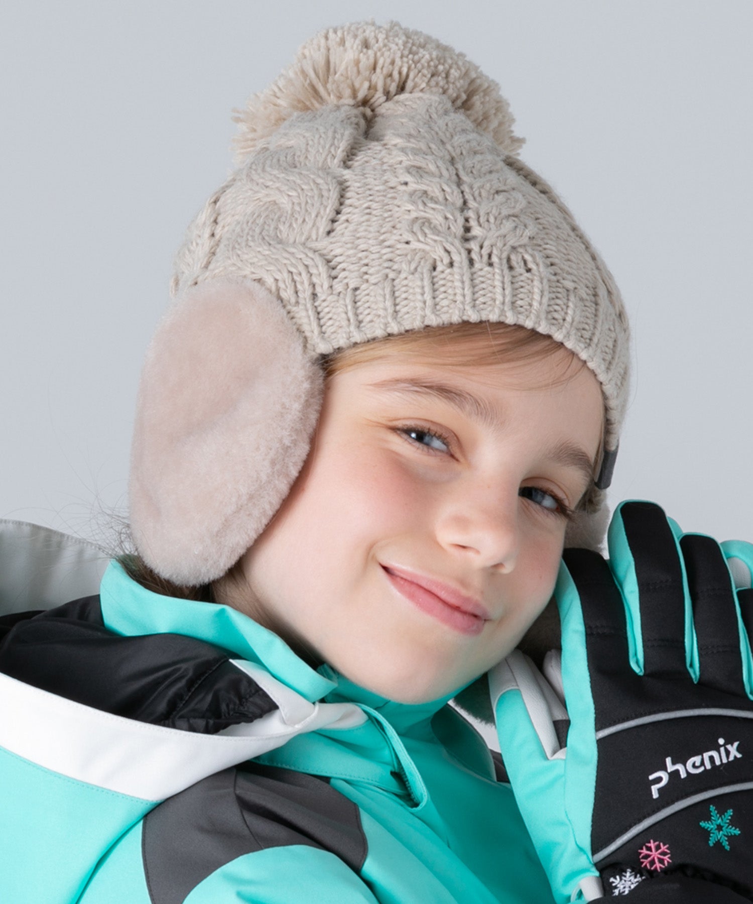 KIDS/JUNIOR】Low Gauge Earflap Watch Hat ローゲージイヤーフラップ