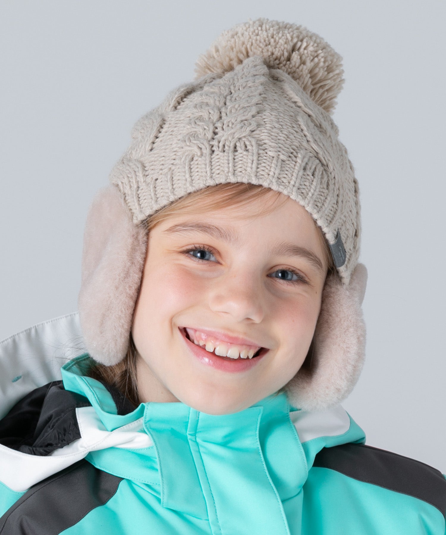 【KIDS/JUNIOR】Low Gauge Earflap Watch Hat ローゲージイヤーフラップニットハット /phenixスキーウェア 25AW