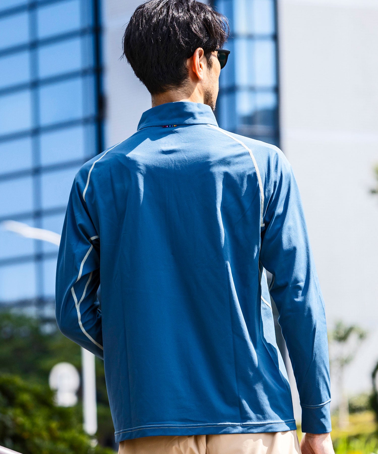 【MENS】HALF ZIP LONG SLEEVE T-SHIRTS ハーフジップ長袖Tシャツ / 速乾 ストレッチ 快適 抗菌 防臭 /phenix outdoor(フェニックスアウトドア)