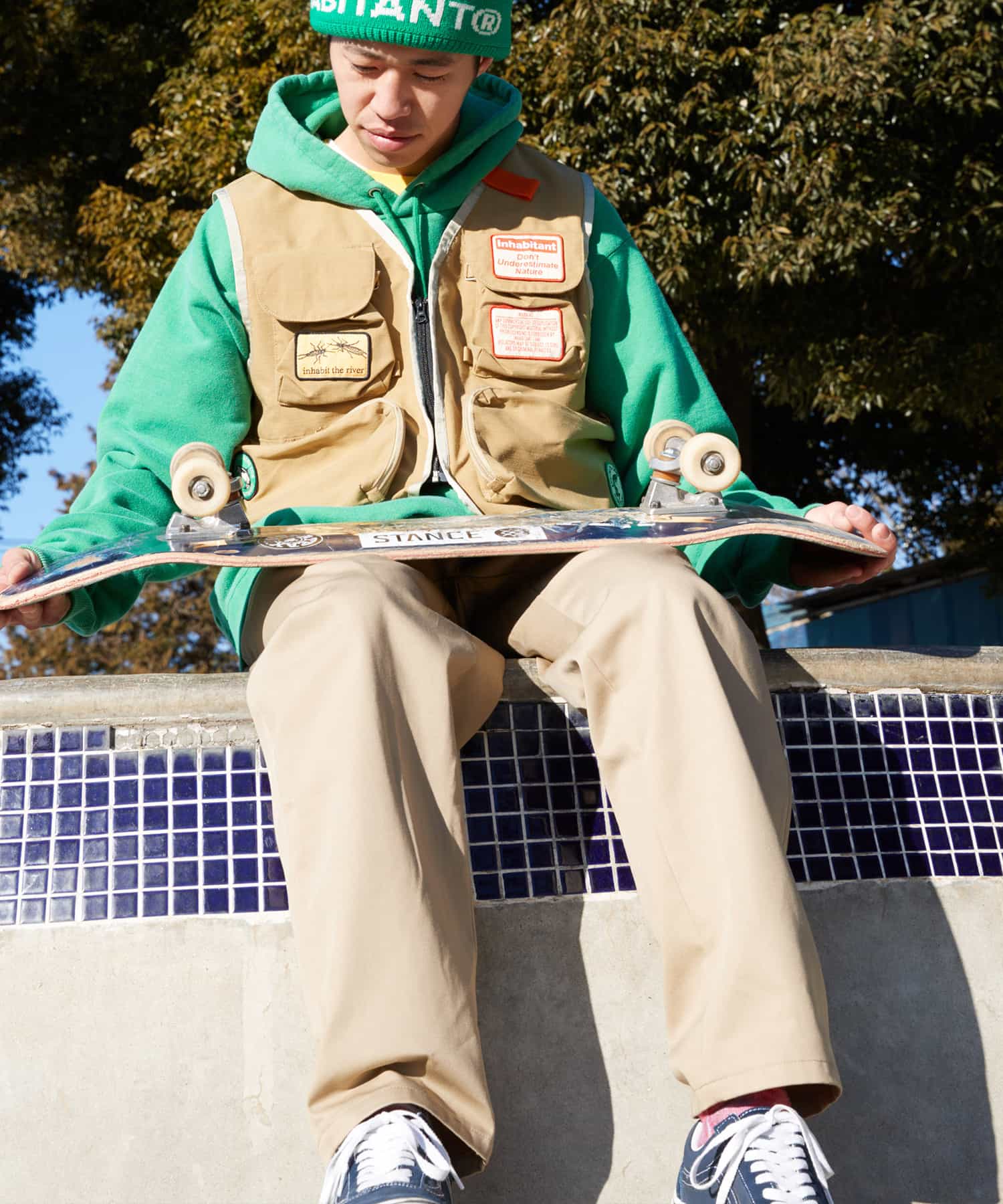 MENS】ロングパンツ ECO TC Twill PT | inhabitant(インハビタント)