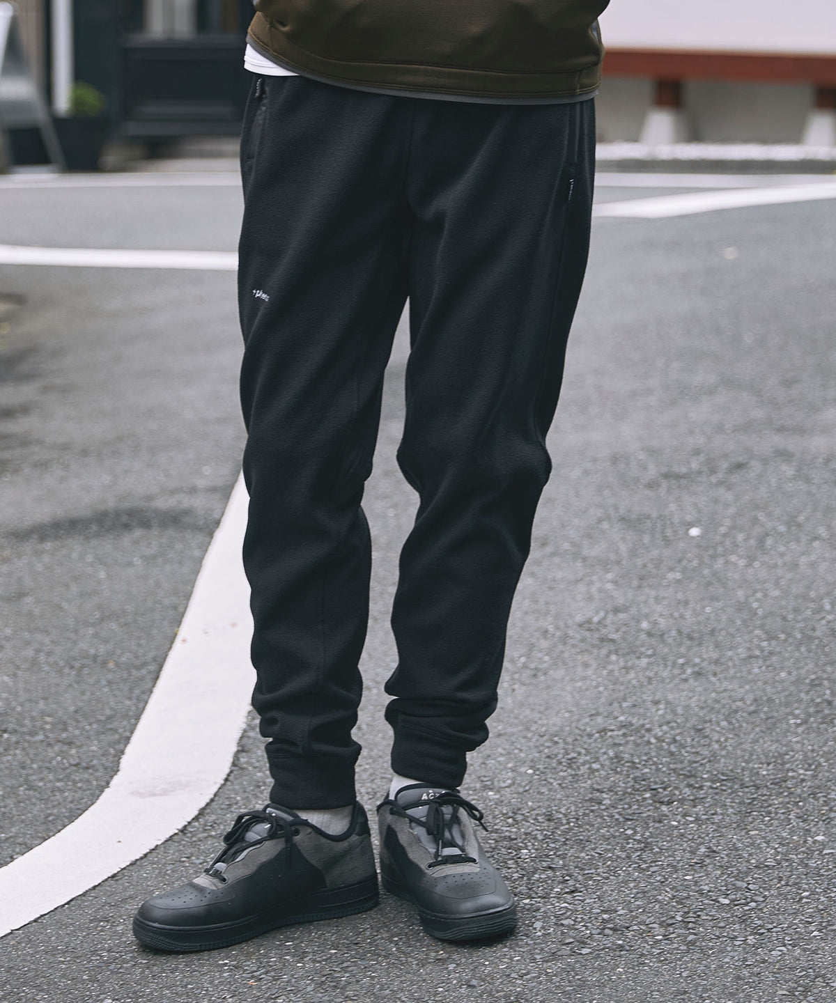 【MENS】MELANGE FLEECE PANTS メランジ フリース パンツ +phenix(プラスフェニックス)