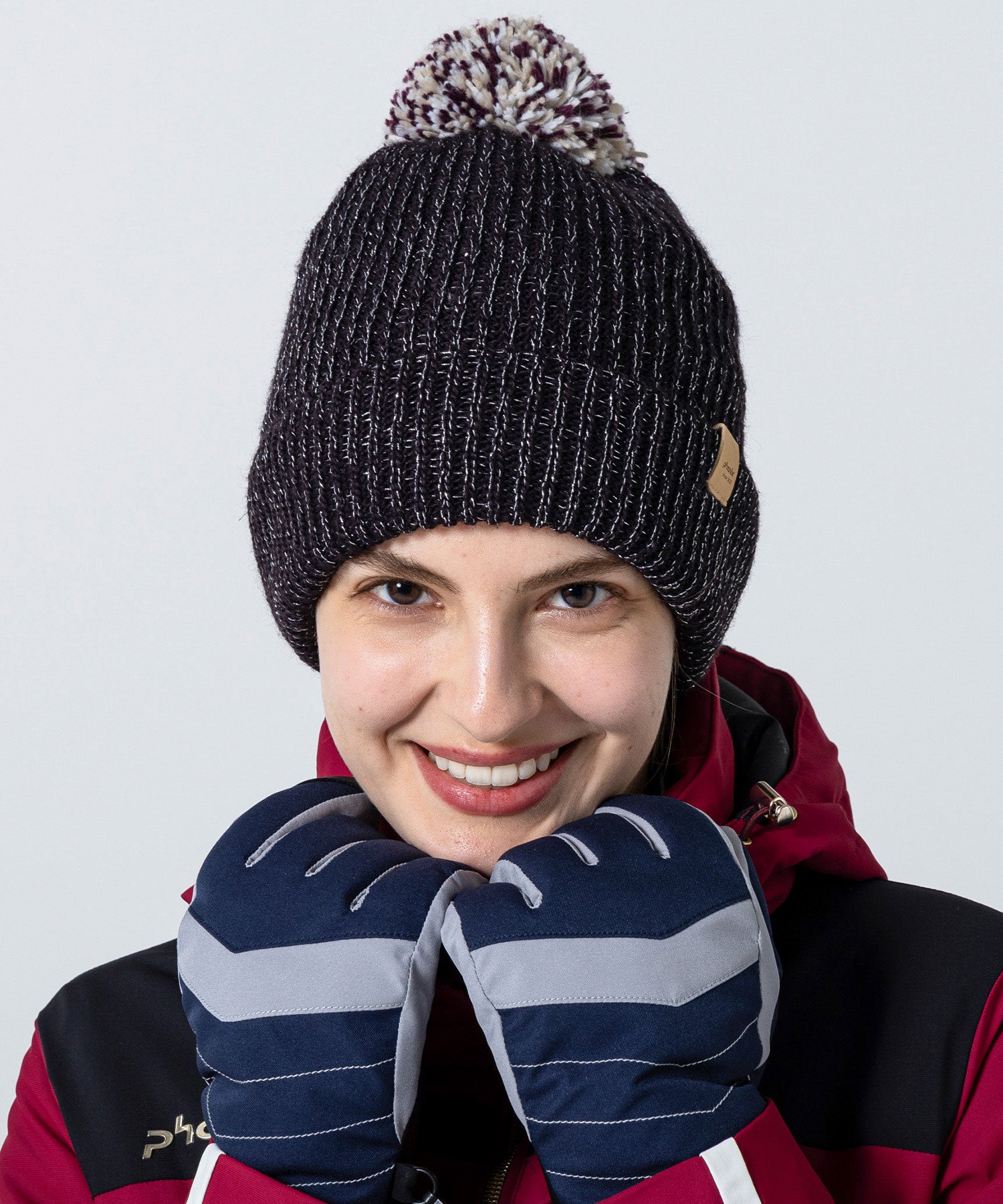 【WOMENS】 Mix Pompon Bright Watch Hat ミックスポンポンブライトニットハット /phenixスキーウェア 25AW