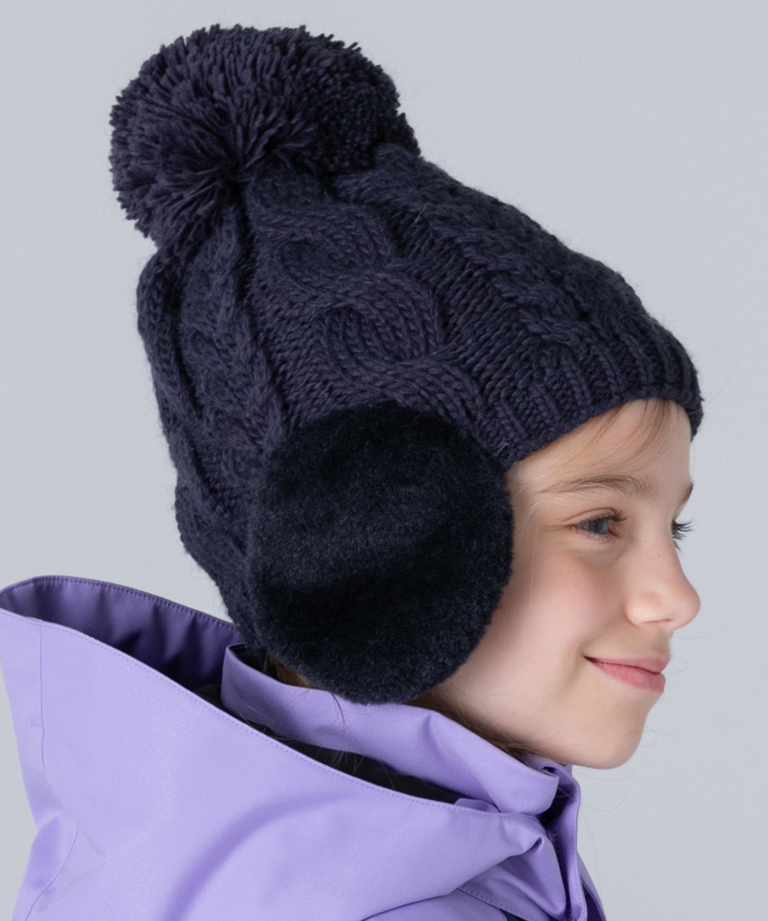 【KIDS/JUNIOR】Low Gauge Earflap Watch Hat ローゲージイヤーフラップニットハット /phenixスキーウェア 25AW