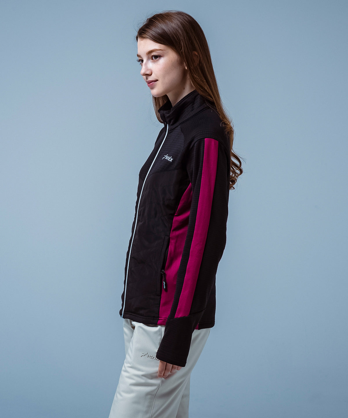 【WOMENS】Side Panel Full Zip Fleece サイドパネルジップフリース /phenixスキーウェア 25AW