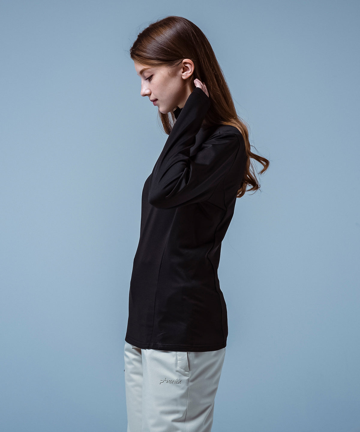 【WOMENS】Basic Set-in Sleeve 1/2 Zip Tee ベーシックセットインスリーブ1/2ジップT /phenixスキーウェア 25AW
