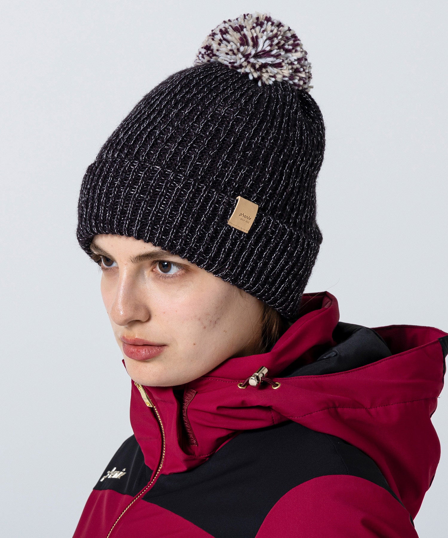 【WOMENS】 Mix Pompon Bright Watch Hat ミックスポンポンブライトニットハット /phenixスキーウェア 25AW