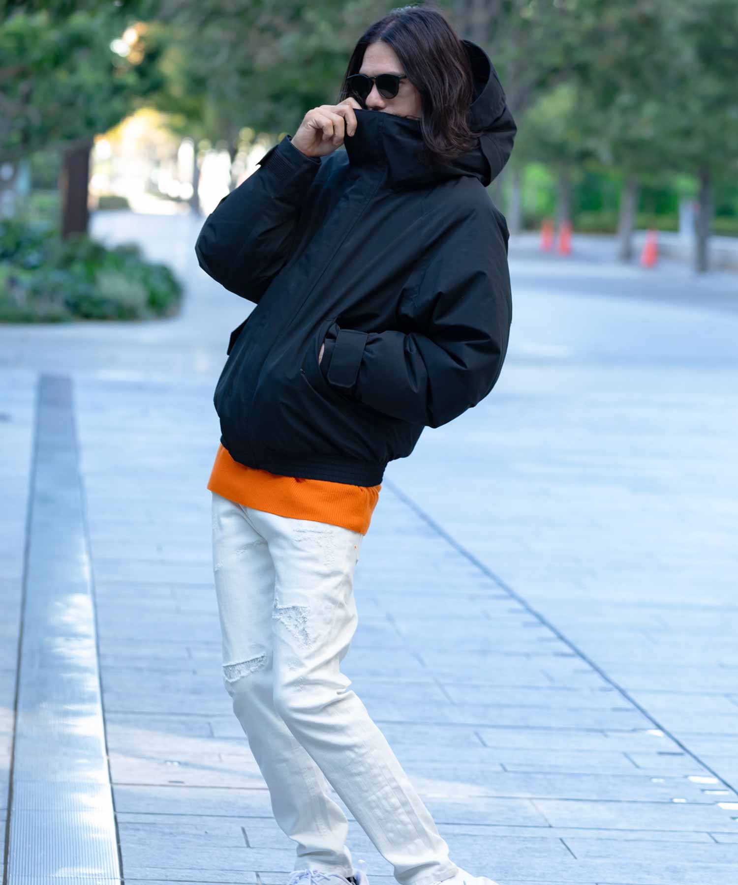 【MENS】ゴアテックスダウンジャケット GORE DOWN BOMBER JACKET / WINDSTOPPER(R) プロダクト by GORE TEX LABS ゴアテックスウェア テックウェア アーバンアウトドア 高機能ウェア +phenix(プラスフェニックス)