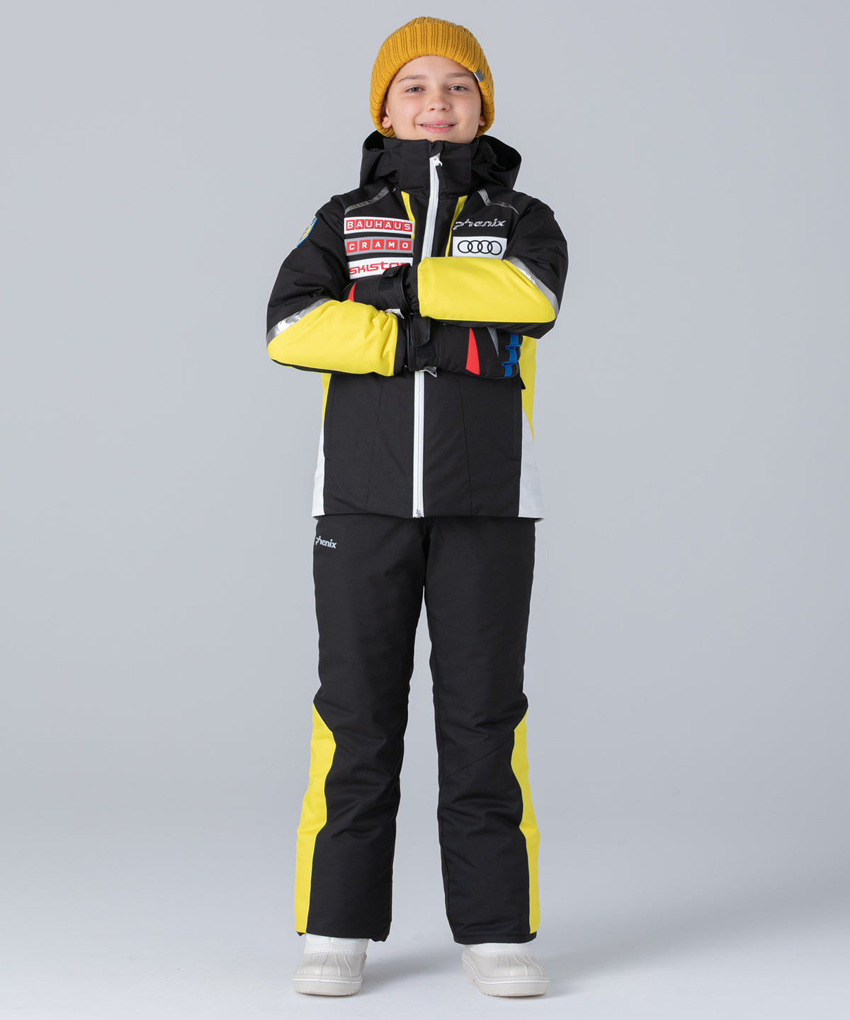 【KIDS/JUNIOR】Sweden Junior Two-piece スウェーデンジュニアツーピース / SWEDEN / 最大20cmサイズ調整可能 /phenixスキーウェア 25AW