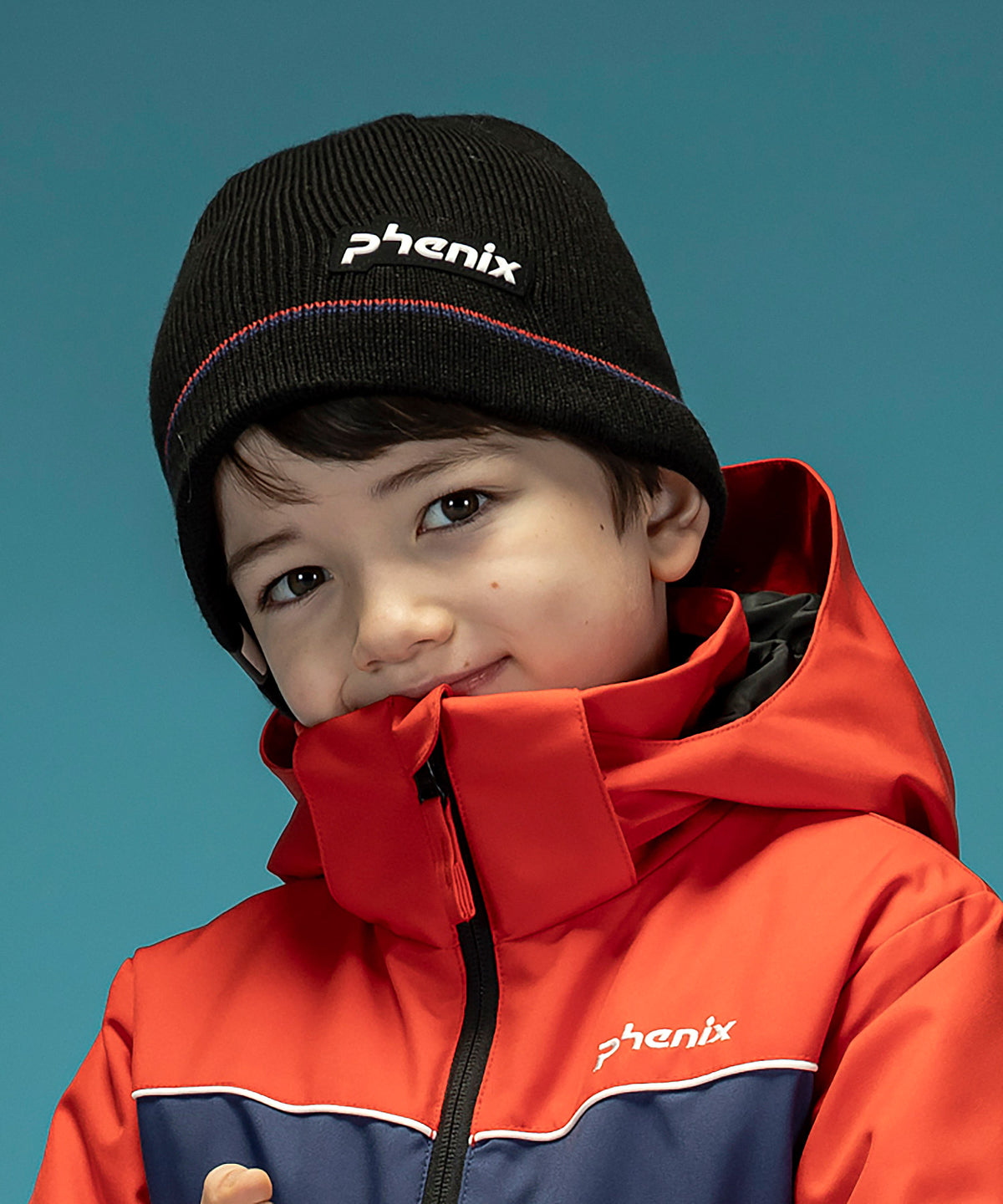 【KIDS/JUNIOR】Double Line Junior Beanie ダブルラインジュニアニットハット / JUNIOR ACC / 子供用 ニットキャップ / phenixスキーウェア 24AW