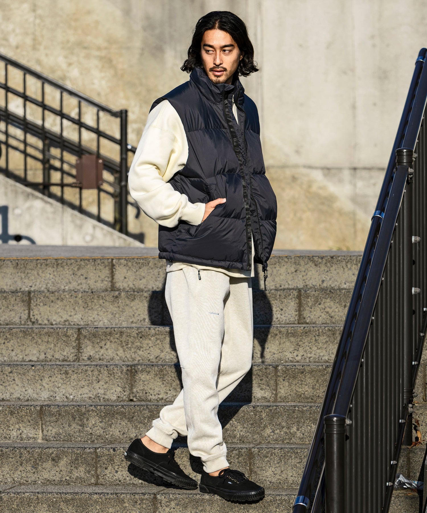 【MENS】QUILTING DOWN VEST キルティング ダウンベスト / WINDSTOPPER(R) プロダクト by GORE TEX LABS +phenix(プラスフェニックス)