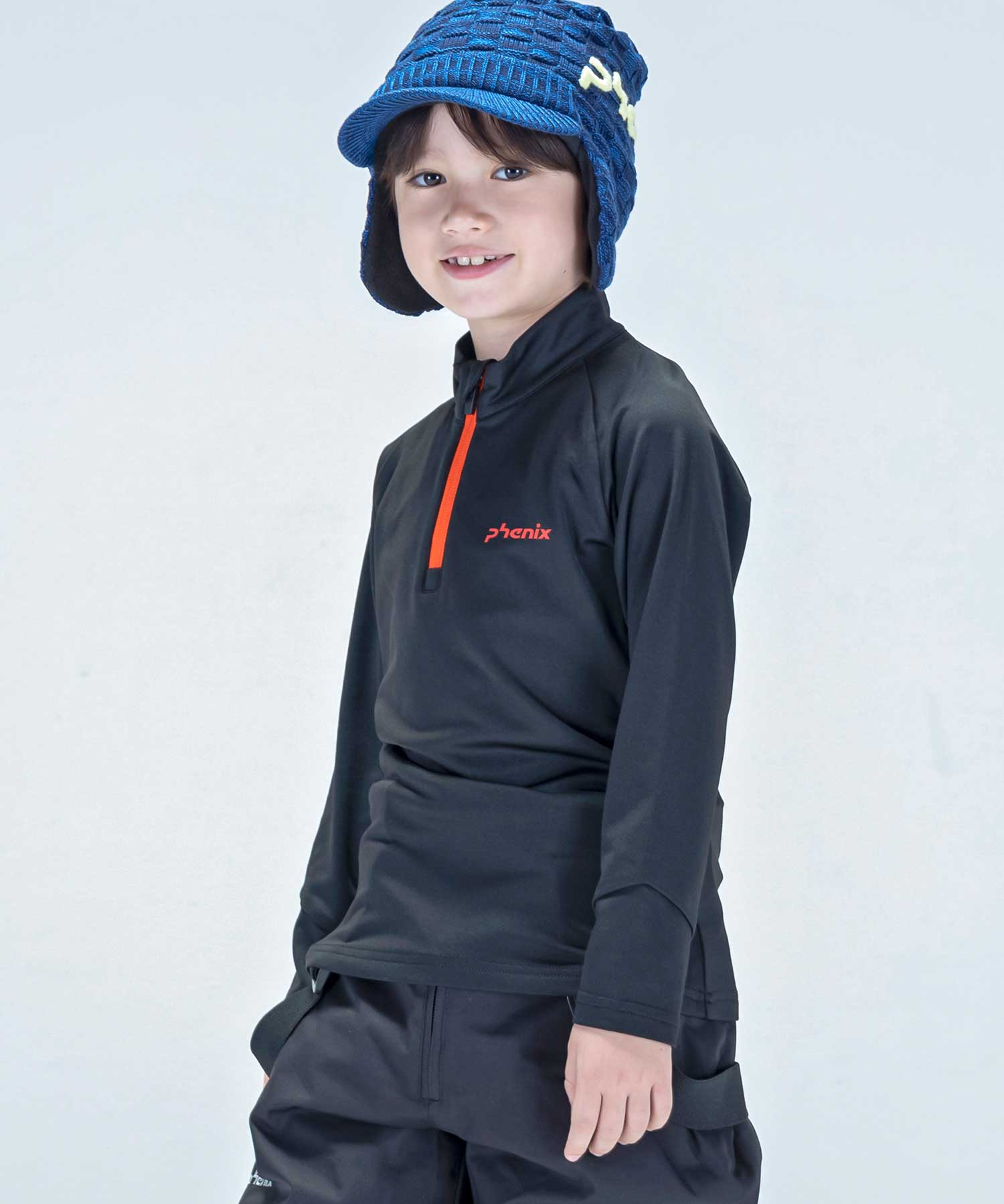 【KIDS/JUNIOR】子供用スキーウェア アンダーウェア インナーウェア Lightning Junior 1/2 Zip Tee / Jr /phenixスキーウェア 23AW