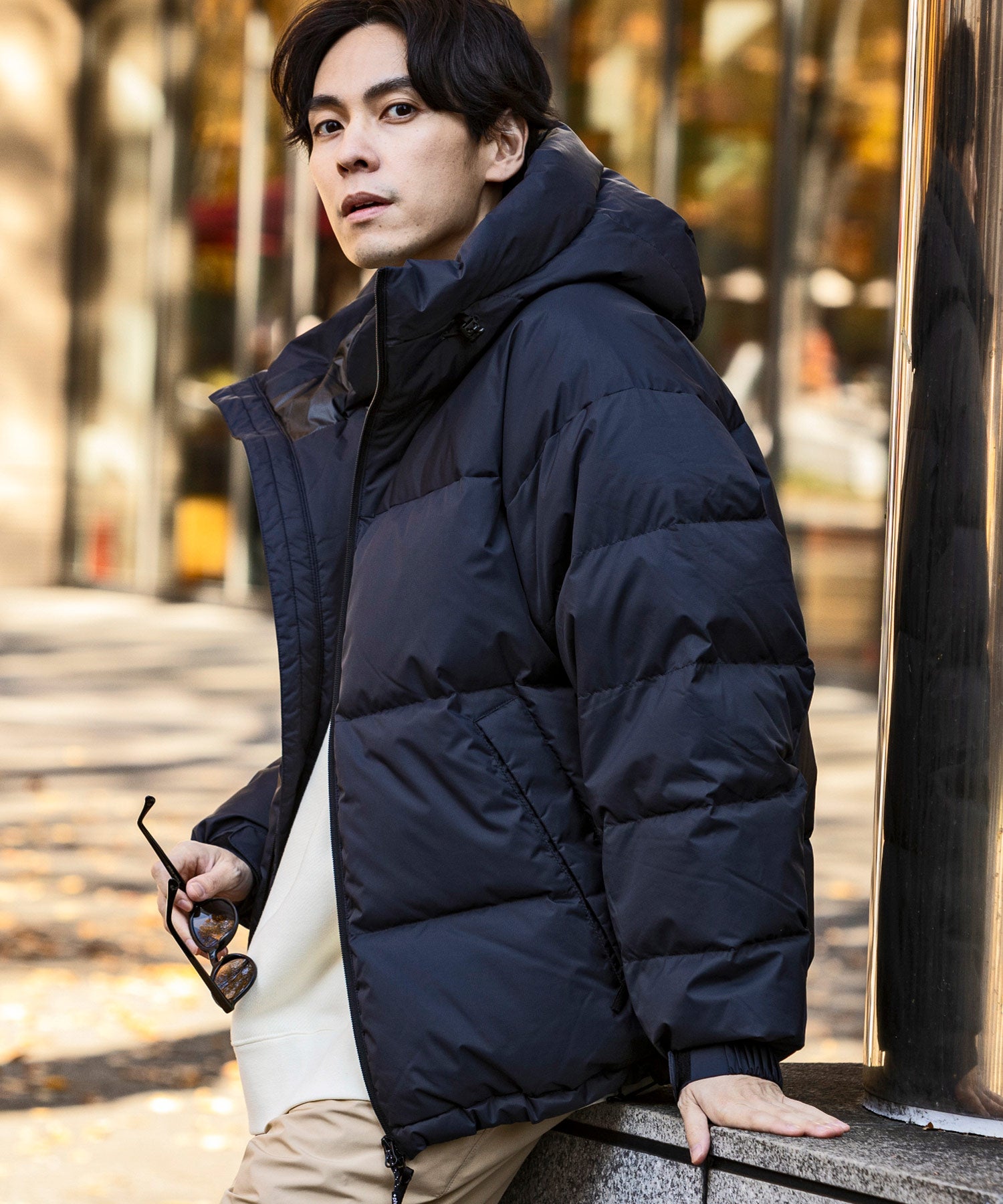 【MENS】QUILTING DOWN JACKET キルティング ダウンジャケット / WINDSTOPPER(R) プロダクト by GORE TEX LABS +phenix(プラスフェニックス)