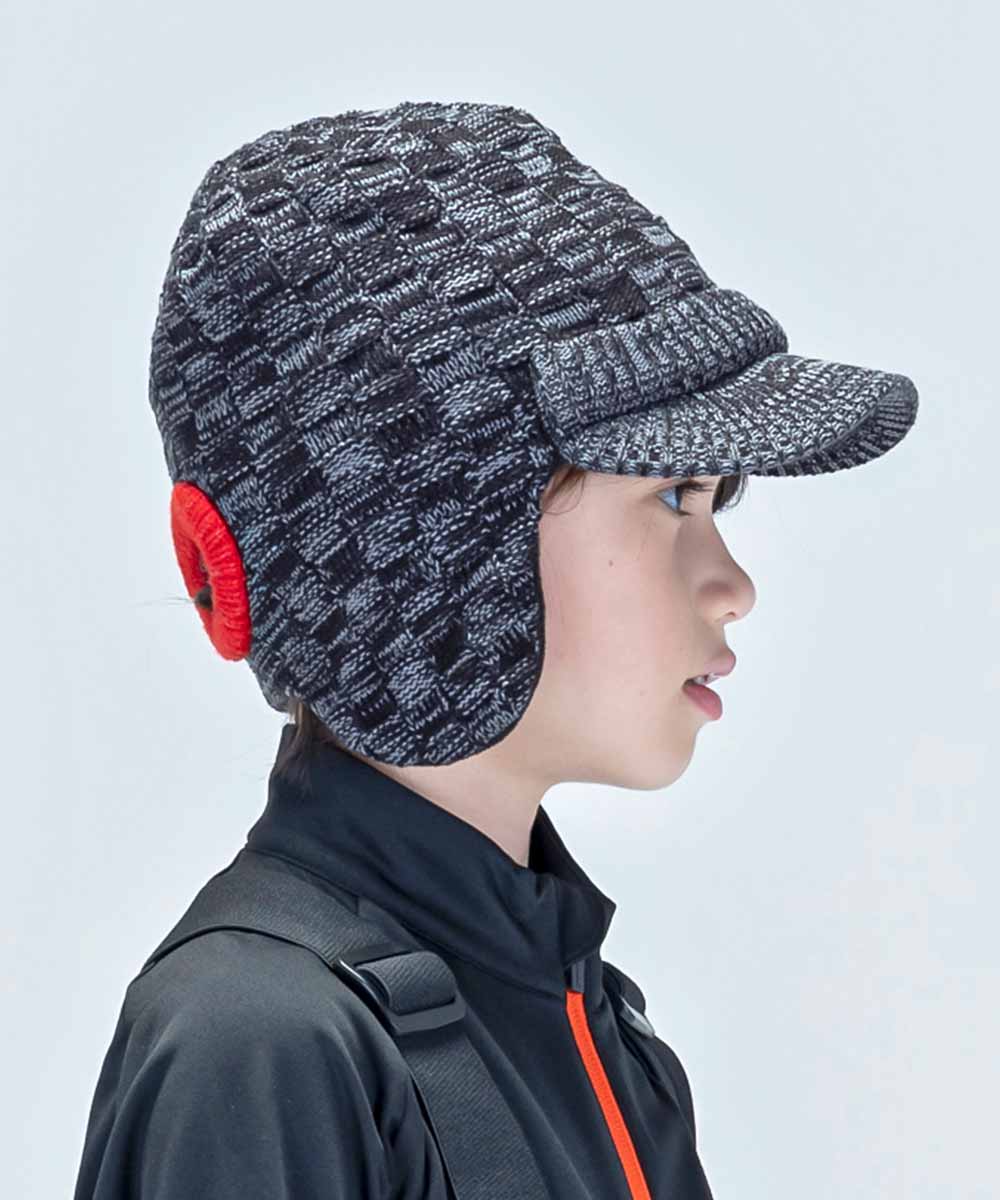 【KIDS/JUNIOR】子供用スキーウェア イヤーフラップニットハット 耳当て付き帽子 Maskman Earflap Knit Hat / Jr ACC /phenixスキーウェア23AW
