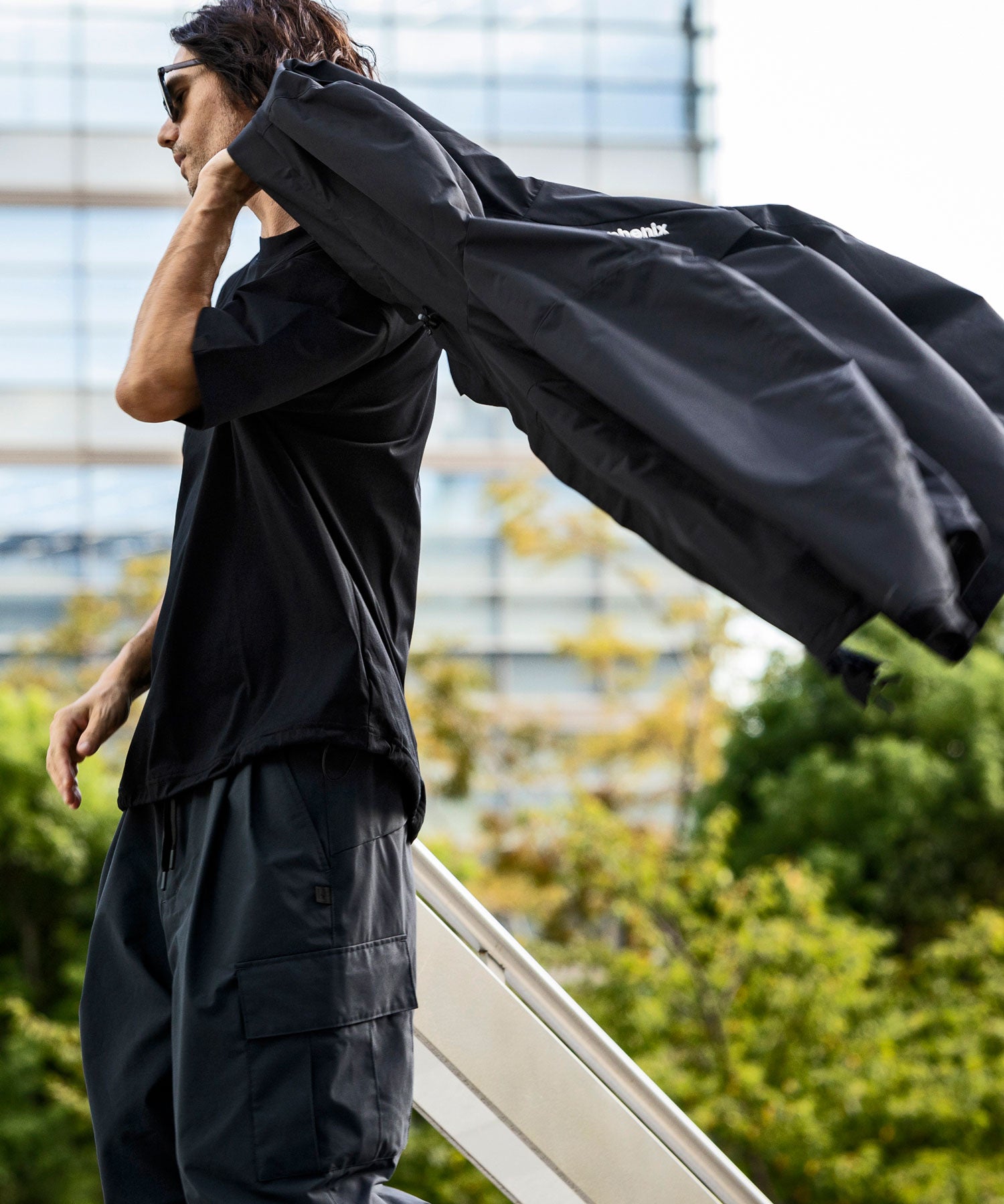 【7月上旬お届け予約商品】【MENS】DRY DRAW CORD SHORT SLEEVE T-SHIRTS ドライドローコードショートスリーブTシャツ / 吸水速乾 / UPF50+/ +phenix(プラスフェニックス)