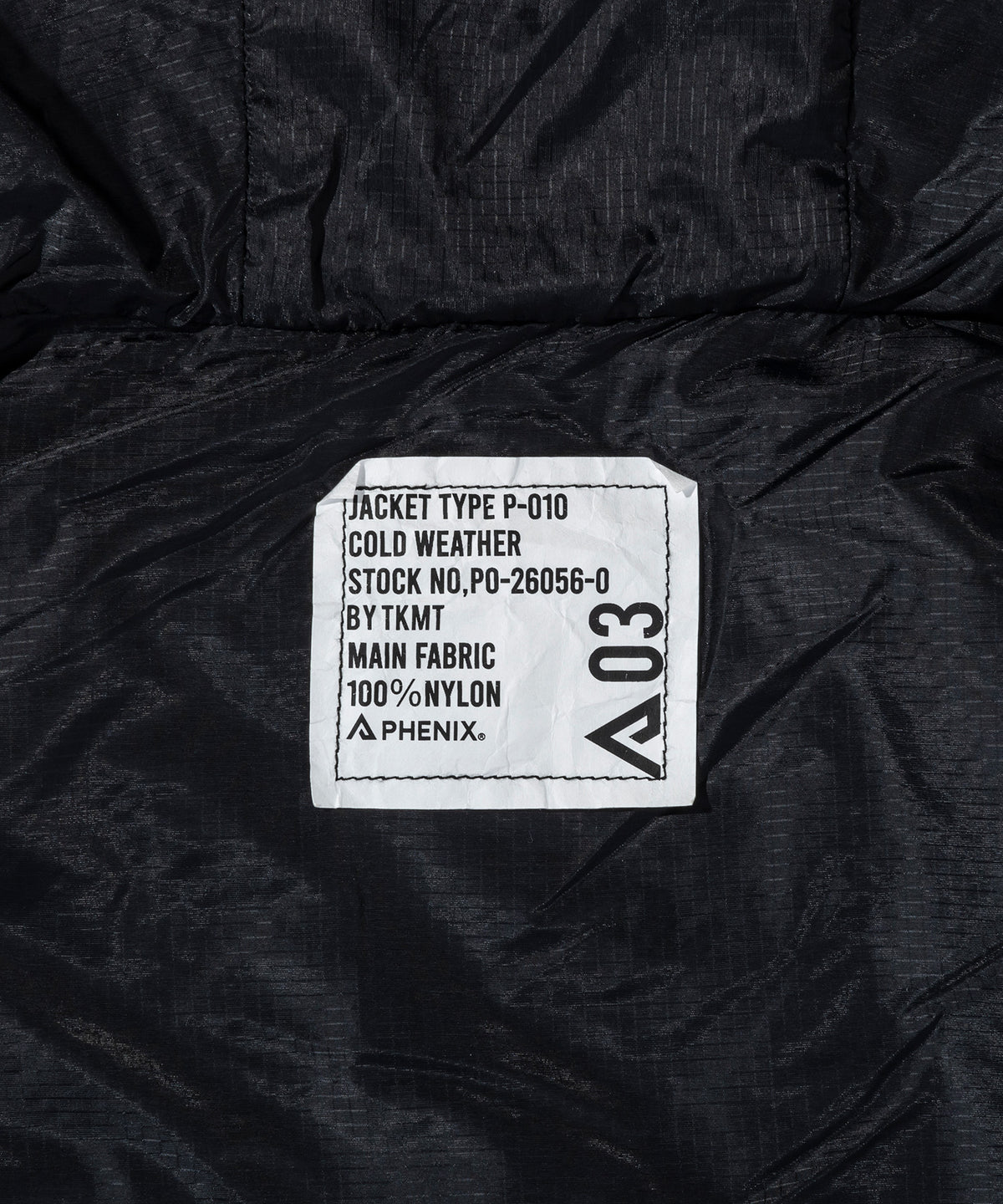 TKMT - JACKET, TYPE P-010 / QUILTED TECH MOUNTAIN PARKA - 1月中旬お届け