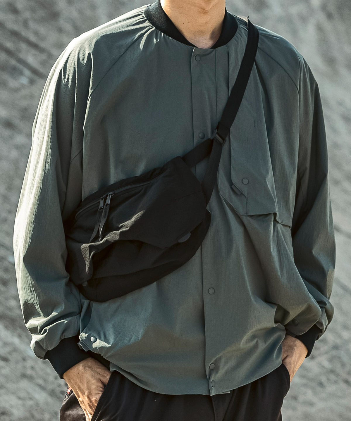 【MENS】ザックウエストポーチ ZAK WAIST POACH / Karu-Stretch Taffeta II / アルクフェニックス