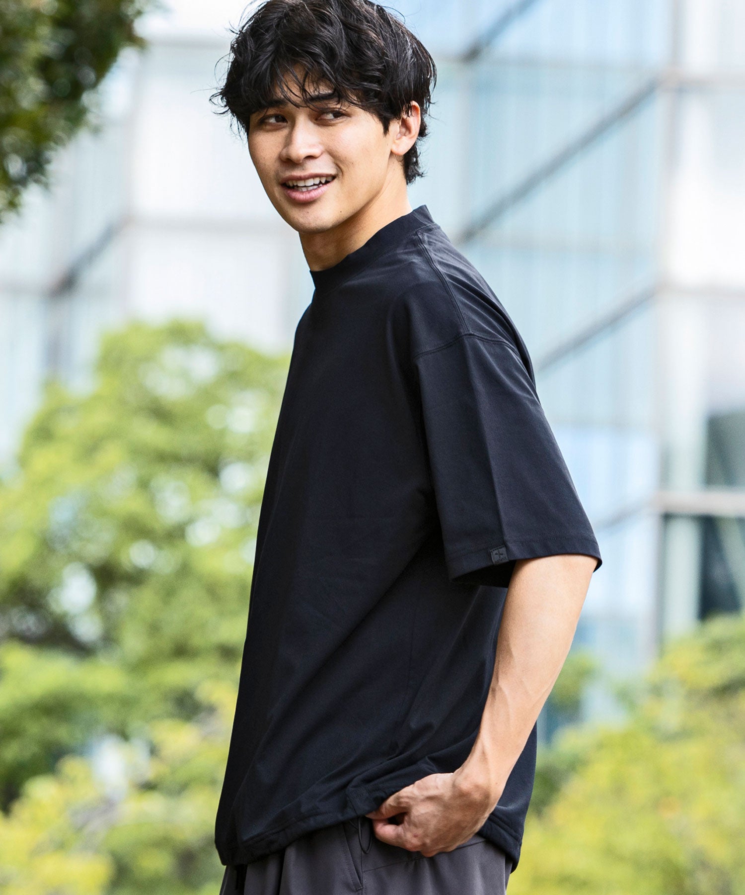 【7月上旬お届け予約商品】【MENS】DRY DRAW CORD SHORT SLEEVE T-SHIRTS ドライドローコードショートスリーブTシャツ / 吸水速乾 / UPF50+/ +phenix(プラスフェニックス)