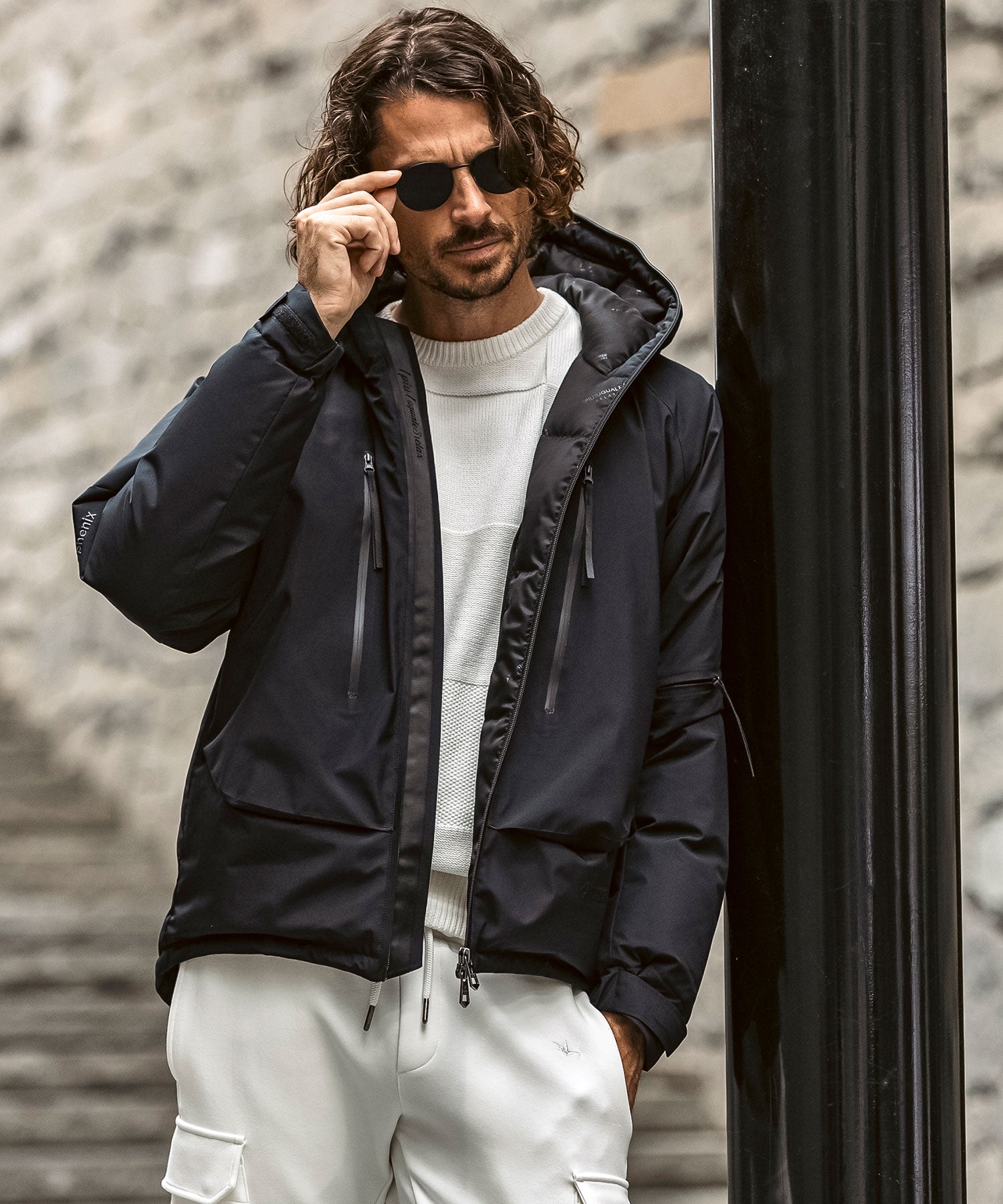 【MENS】GTX DOWN HOODIE ダウンフーディー / WINDSTOPPER(R) プロダクト by GORE-TEX LABS /ウィンドストッパー/ゴアテックス/1PIU1UGUALE3 RELAX × +phenix(ウノピゥウノウグァーレトレ リラックス)