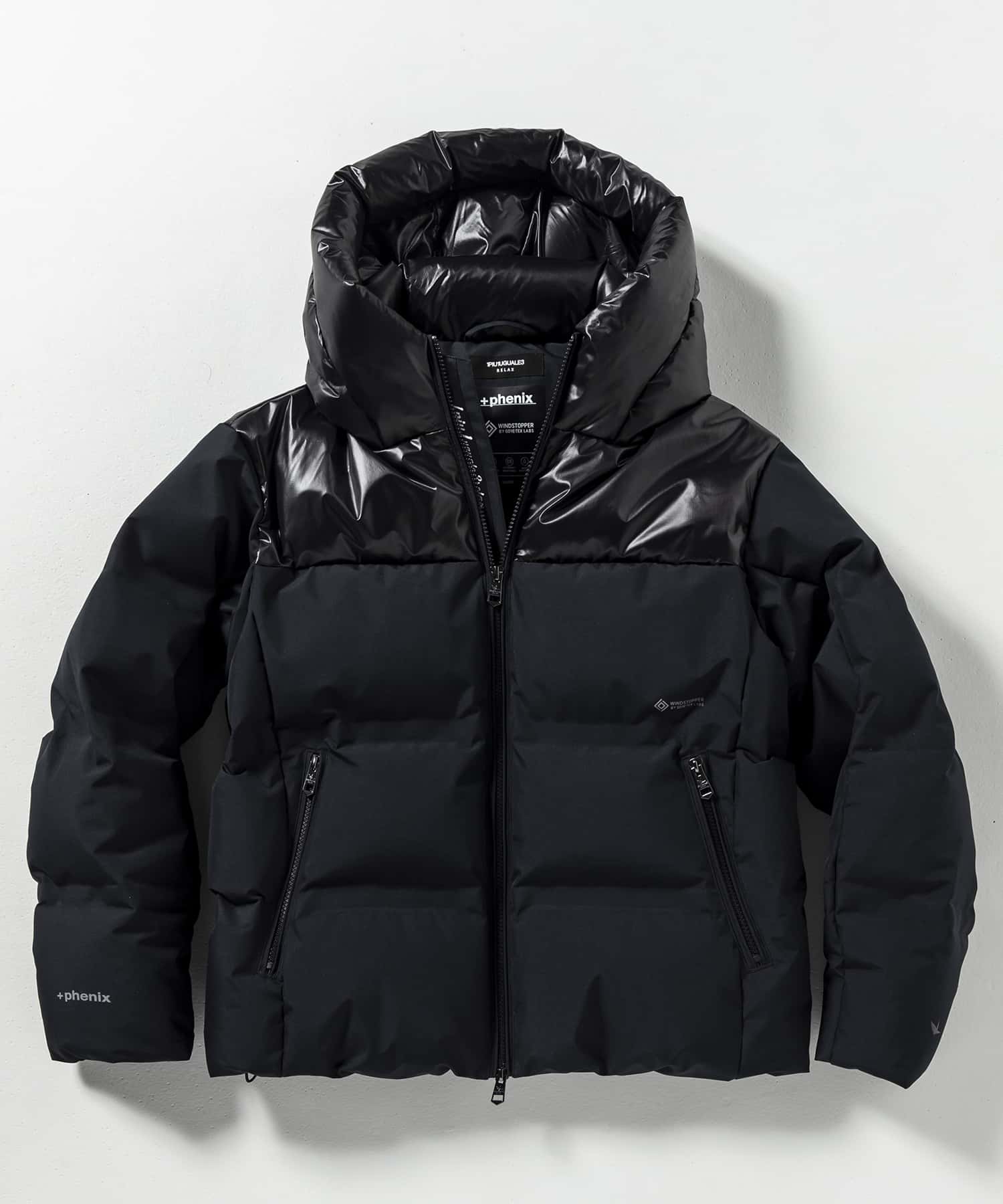 【MENS】コンビダウンジャケット WINDSTOPPER(R) プロダクト by GORE-TEX LABS /ウィンドストッパー/ゴアテックス/1PIU1UGUALE3 RELAX × +phenix(ウノピゥウノウグァーレトレ リラックス)