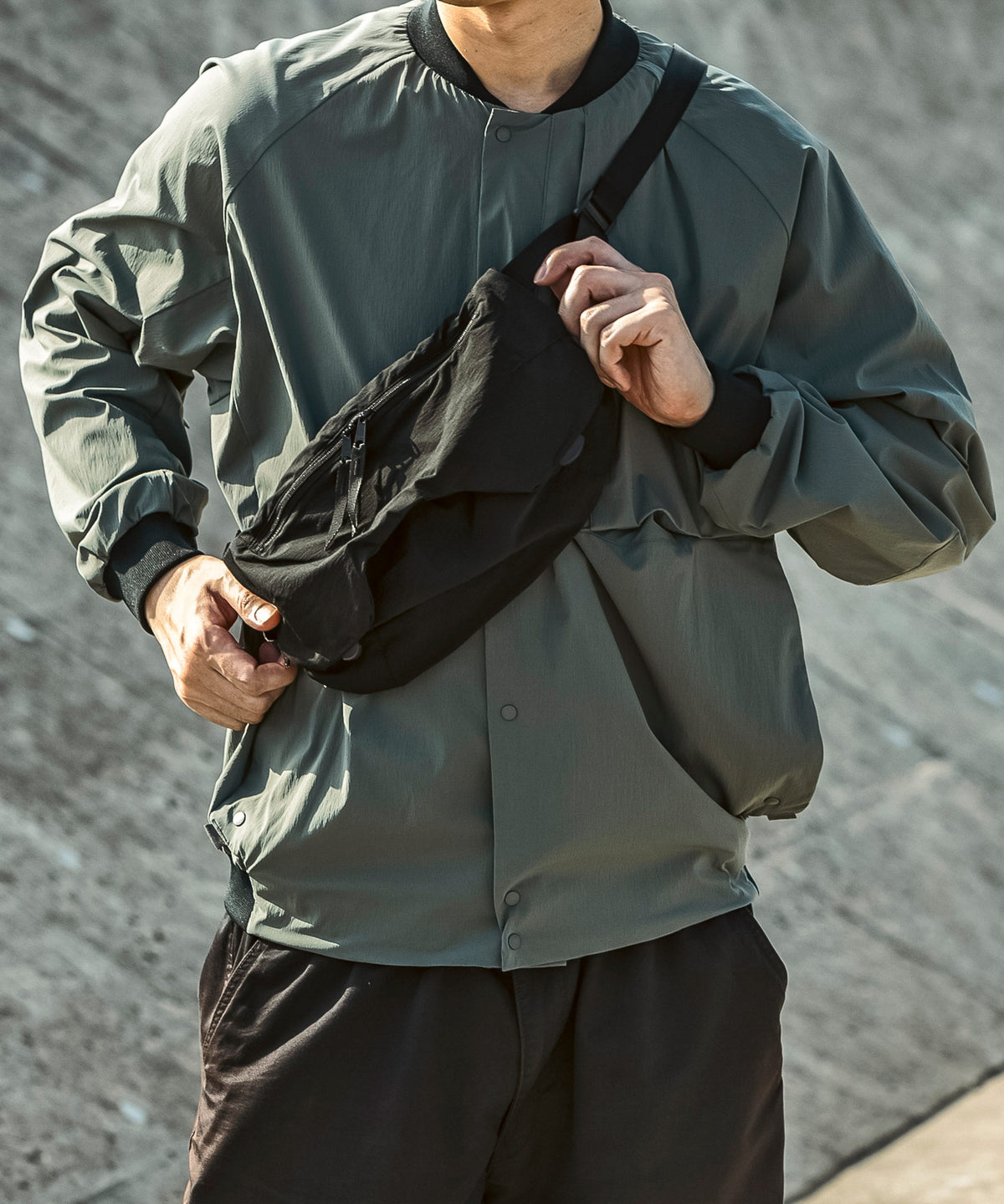 【MENS】ザックウエストポーチ ZAK WAIST POACH / Karu-Stretch Taffeta II / アルクフェニックス