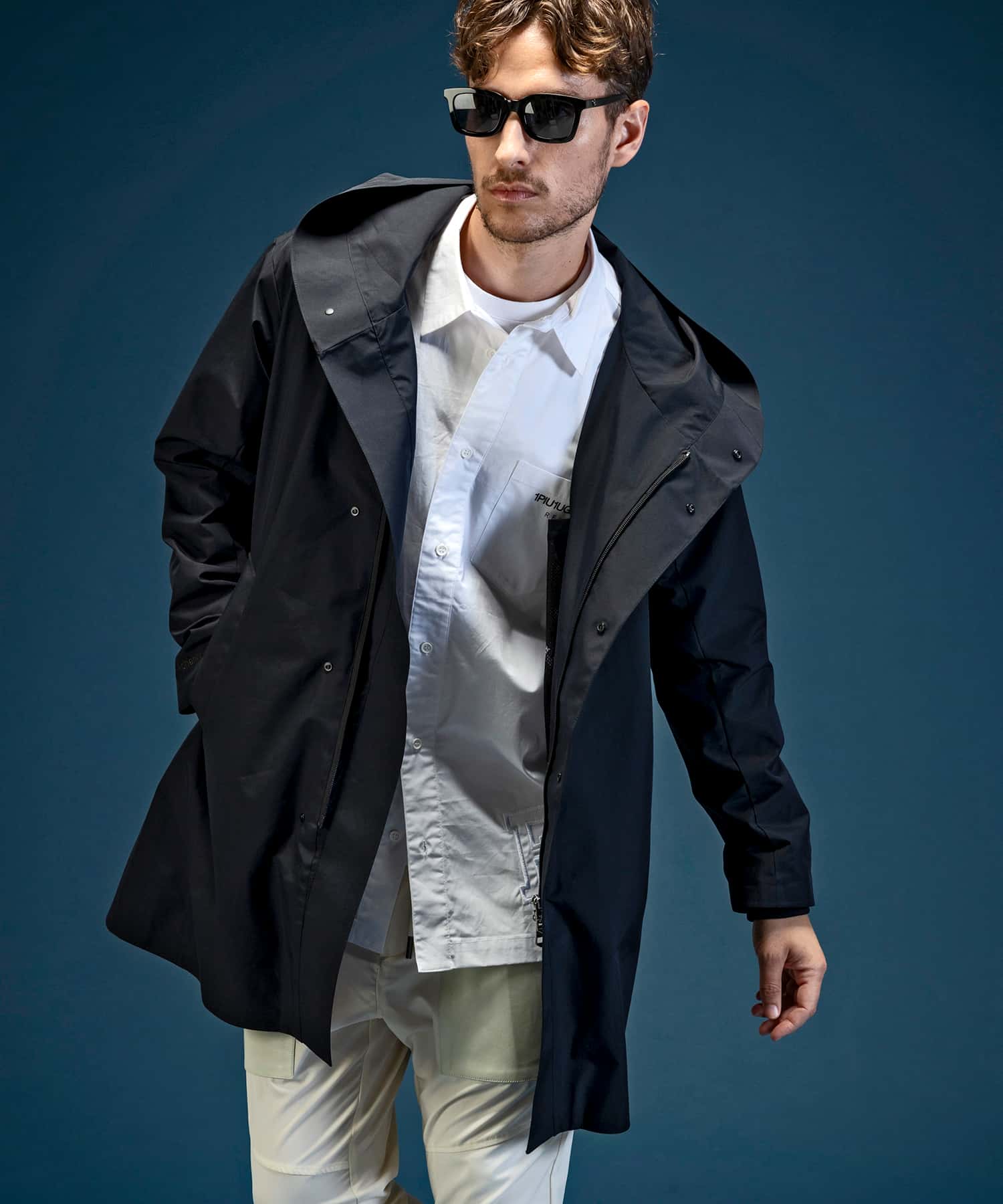【MENS】ラップコート WINDSTOPPER プロダクト by GORE-TEX LABS /ウィンドストッパー/ゴアテックス/1PIU1UGUALE3 RELAX × +phenix(ウノピゥウノウグァーレトレ リラックス)
