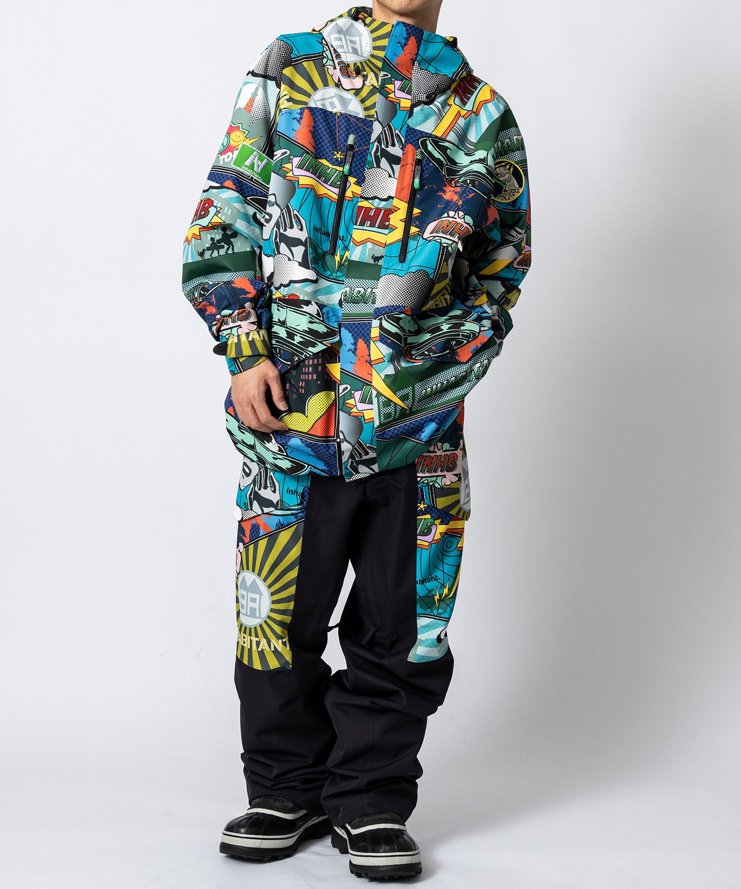 【11月中旬お届け予約商品】【MENS】KNEE PATCH SNOW PANTS ニーパッチスノーパンツ /inhabitant(インハビタント)