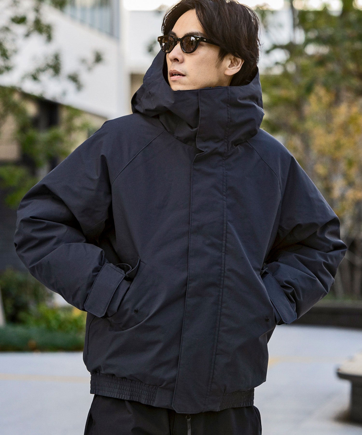 【MENS】BOMBER DOWN JACKET ボマー ダウンジャケット ウィンドストッパー / WINDSTOPPER(R) プロダクト by GORE TEX LABS +phenix(プラスフェニックス)