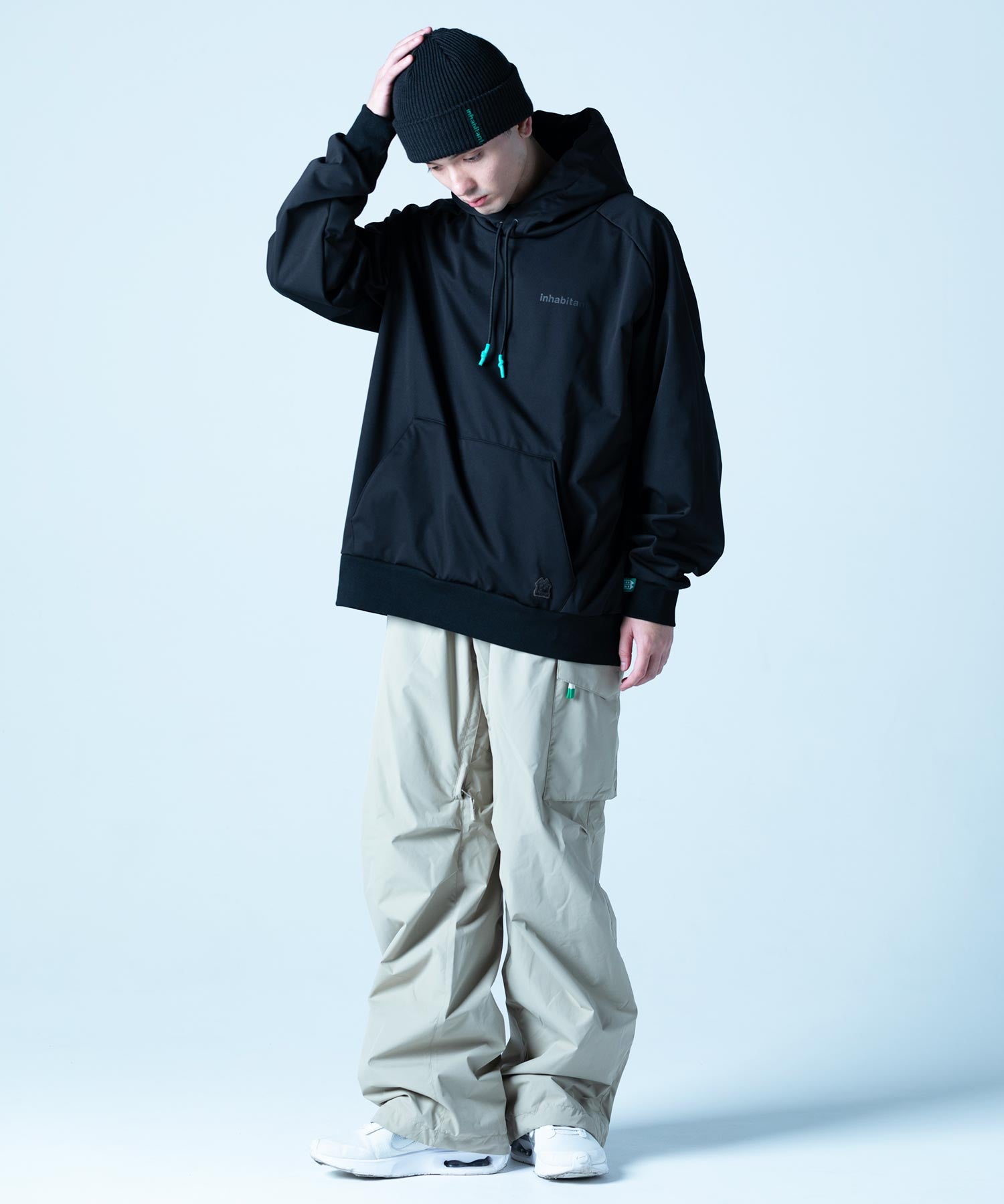 【MENS】撥水・耐水・高耐久加工スキー・スノーボードウェア パーカ WATER-REPELLENT PULL PARKA /inhabitant(インハビタント)