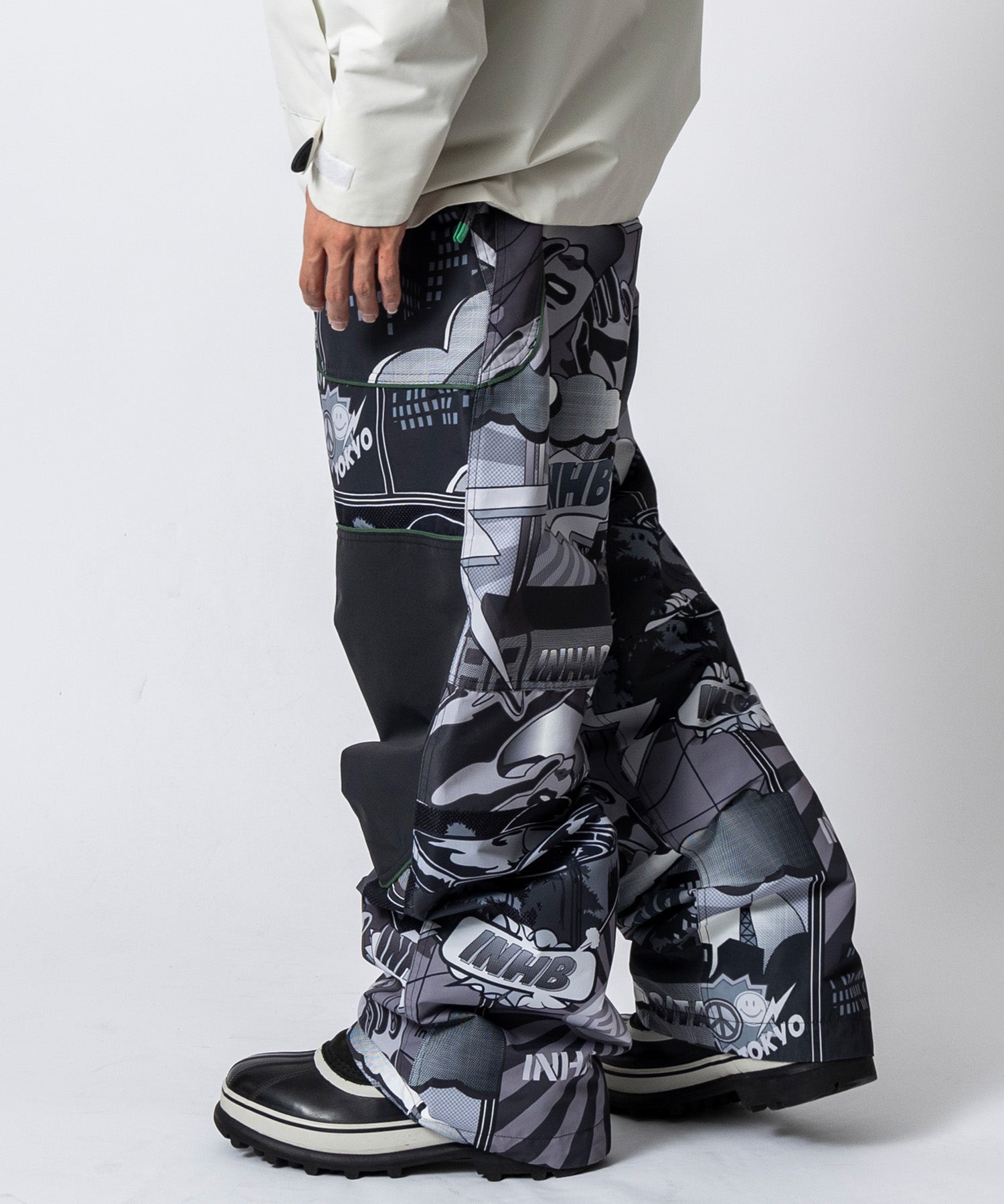 【11月中旬お届け予約商品】【MENS】PIPING LINE SNOW PANTS パイピングラインスノーパンツ /inhabitant(インハビタント)