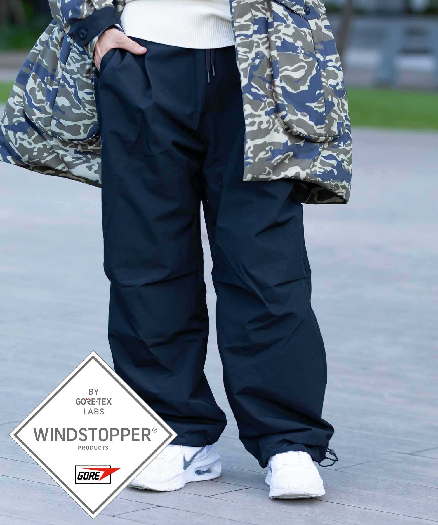 【MENS】ゴアテックスロングパンツ GORE WEATHER PROOF OVER PANTS /  WINDSTOPPER(R) プロダクト by GORE TEX LABS ゴアテックスウェア