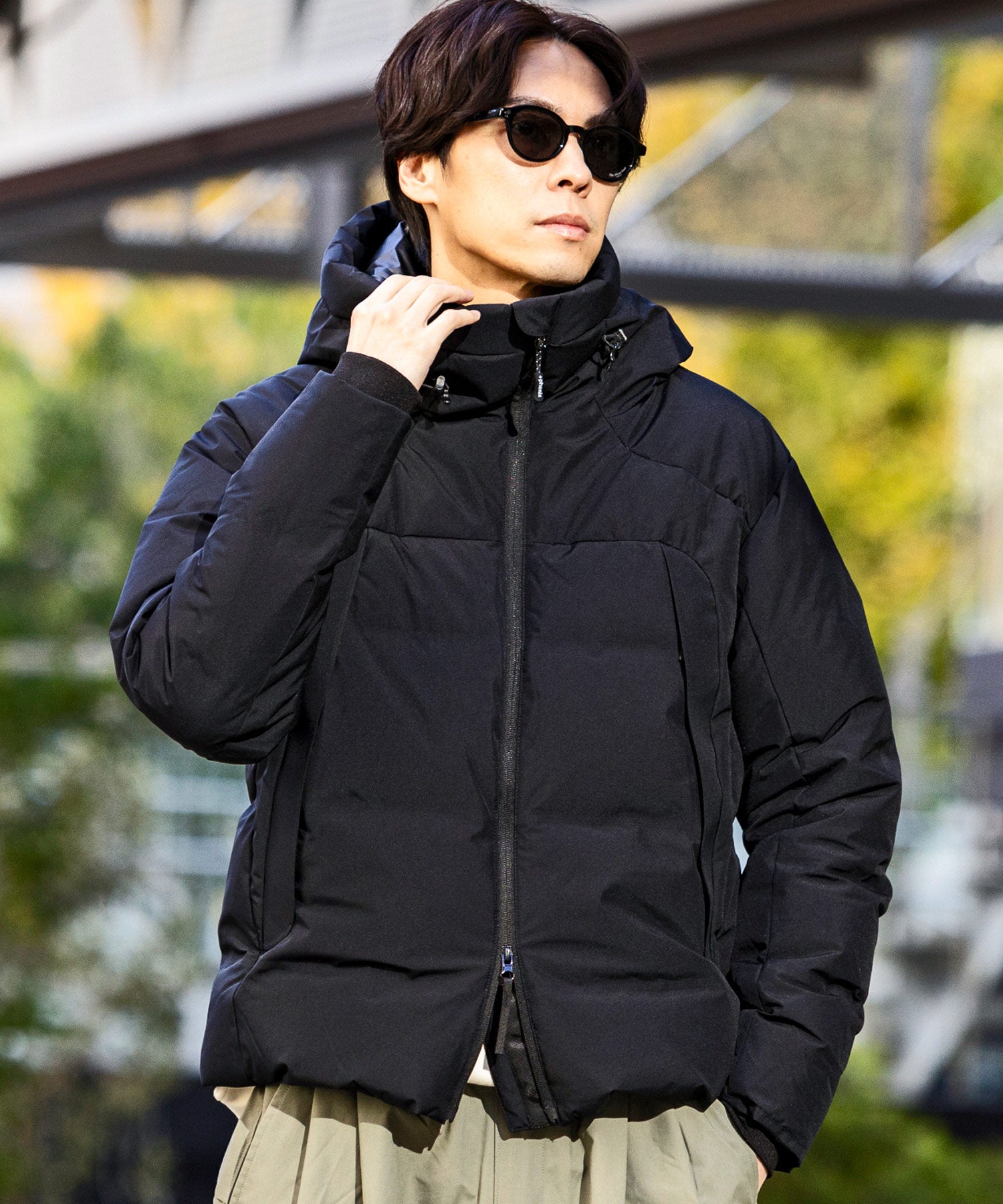 【MENS】FUSED QUILTING DOWN JACKET ヒューズド キルティング ダウンジャケット ウィンドストッパー / WINDSTOPPER(R) プロダクト by GORE TEX LABS +phenix(プラスフェニックス)
