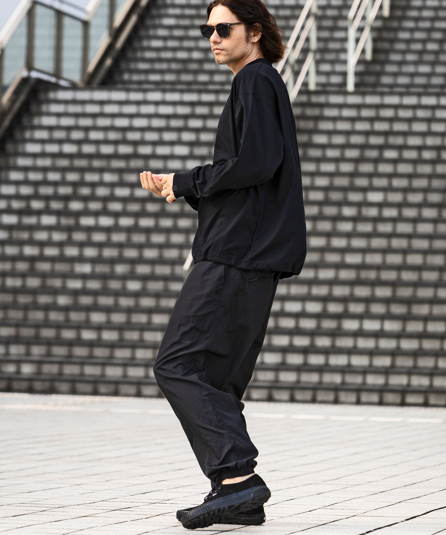 【MENS】DRY DRAW CORD LONG SLEEVE T-SHIRTS ドライドローコードロングスリーブTシャツ / 吸水速乾 / UPF50+/ +phenix(プラスフェニックス)