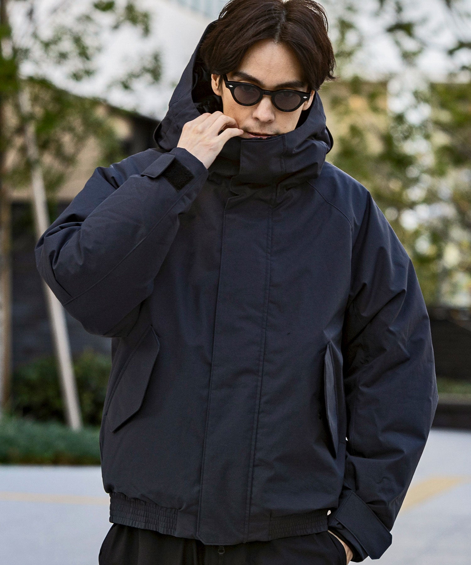 【MENS】BOMBER DOWN JACKET ボマー ダウンジャケット ウィンドストッパー / WINDSTOPPER(R) プロダクト by GORE TEX LABS +phenix(プラスフェニックス)